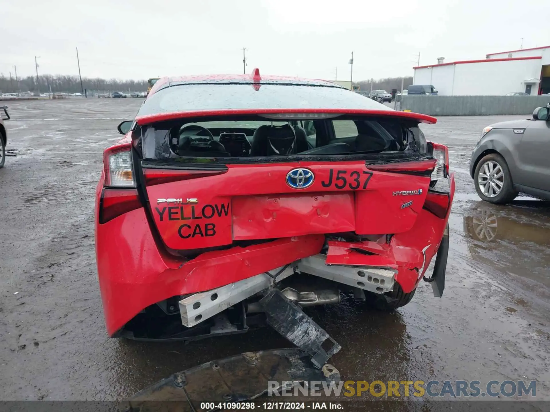 16 fotografías del automóvil dañado JTDKAMFU6N3173292 TOYOTA PRIUS 2022