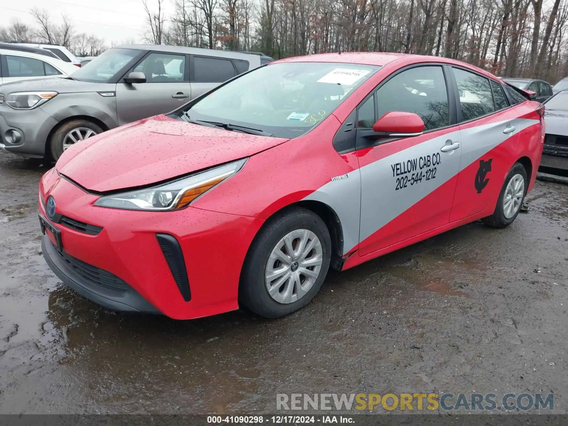 2 fotografías del automóvil dañado JTDKAMFU6N3173292 TOYOTA PRIUS 2022