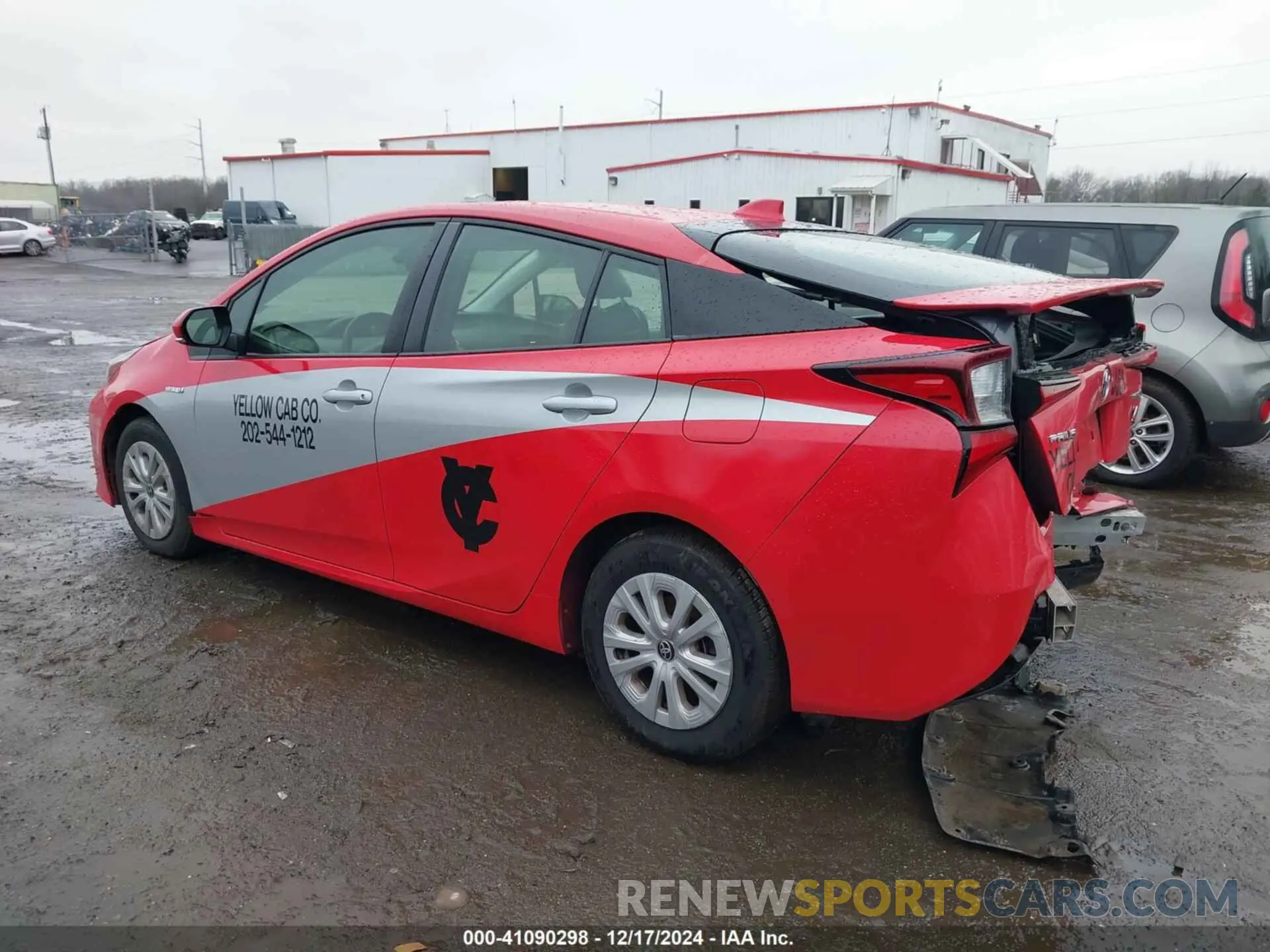 3 fotografías del automóvil dañado JTDKAMFU6N3173292 TOYOTA PRIUS 2022