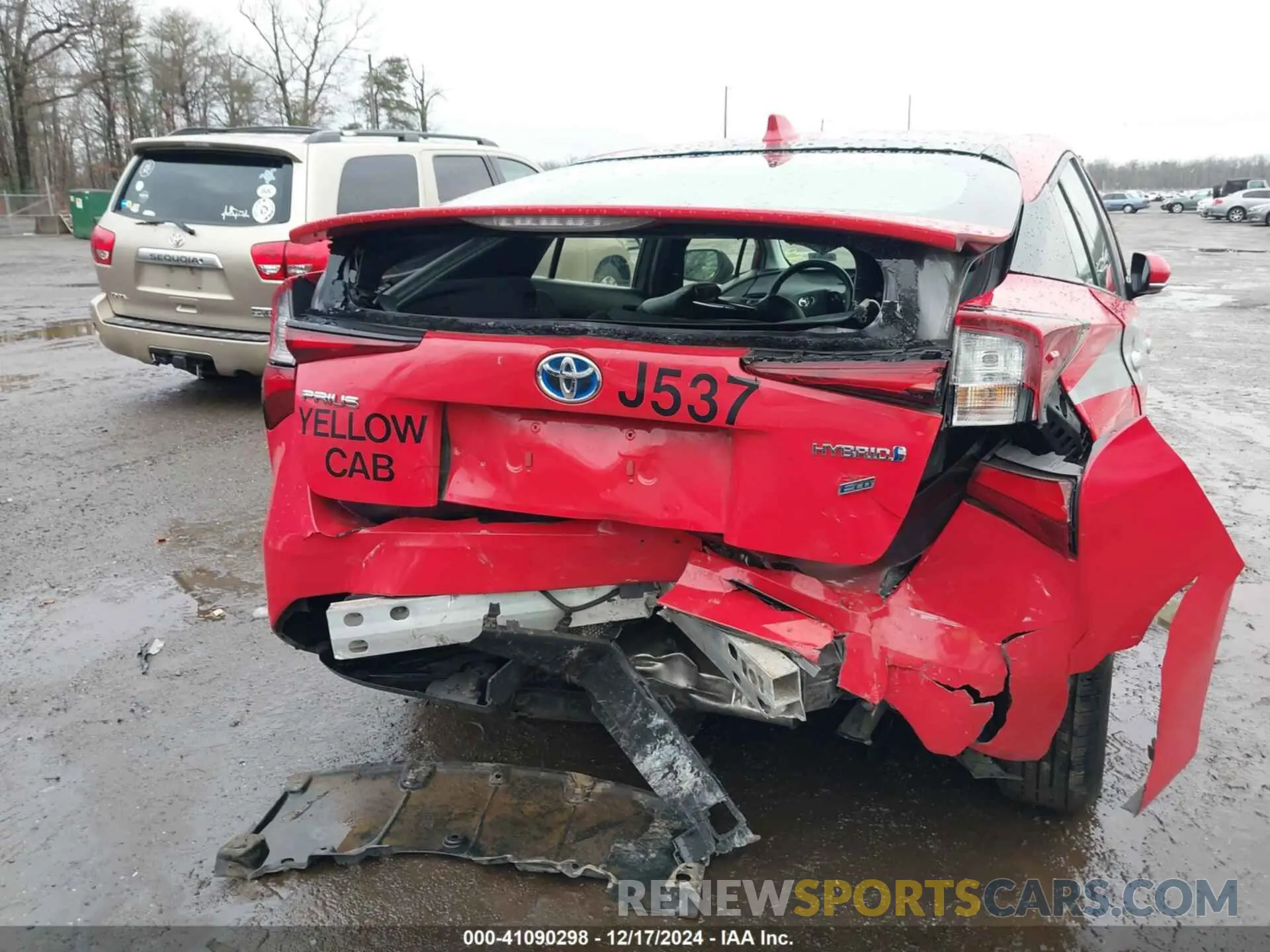 6 fotografías del automóvil dañado JTDKAMFU6N3173292 TOYOTA PRIUS 2022