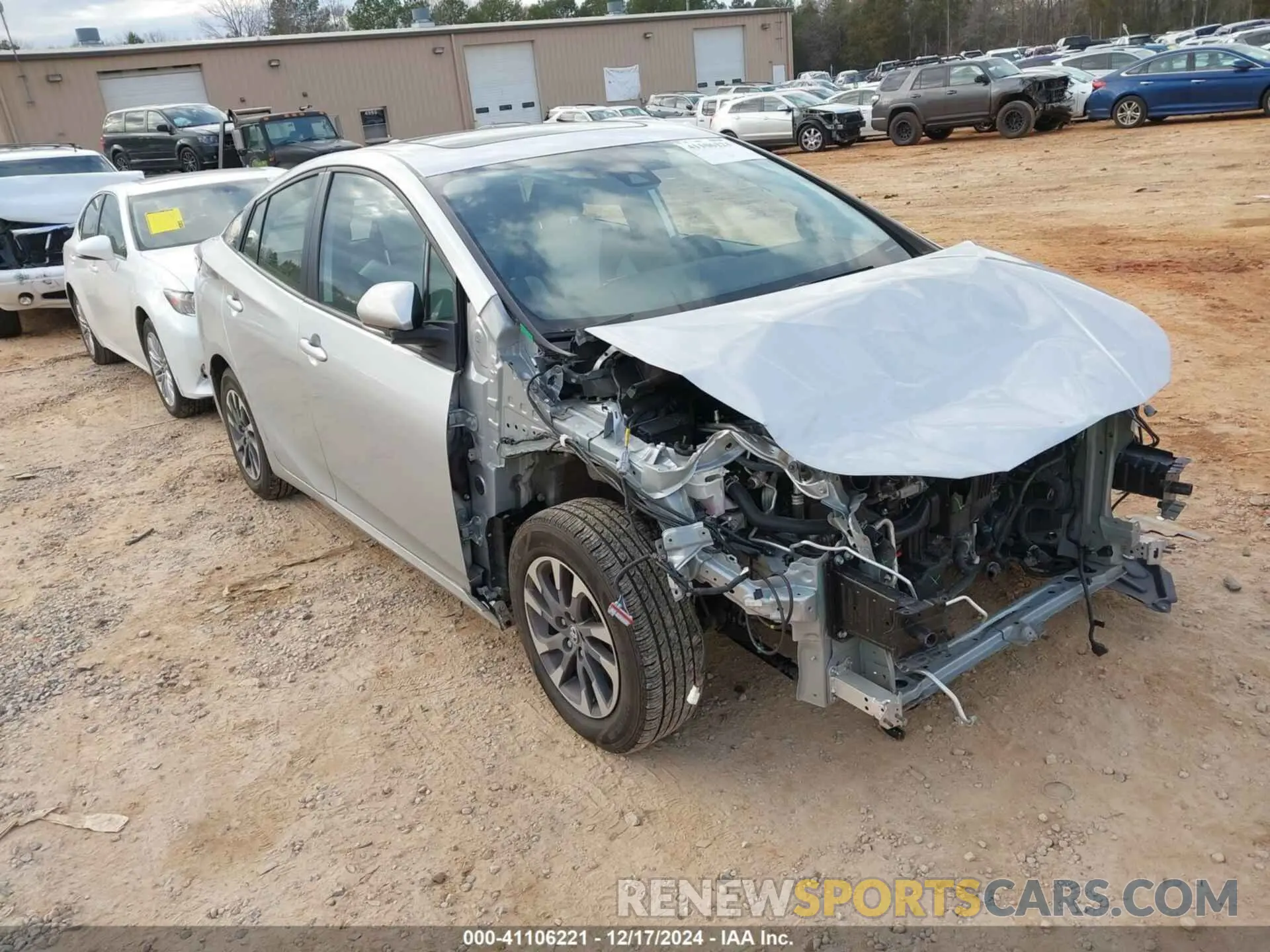 1 fotografías del automóvil dañado JTDKAMFU6N3186589 TOYOTA PRIUS 2022