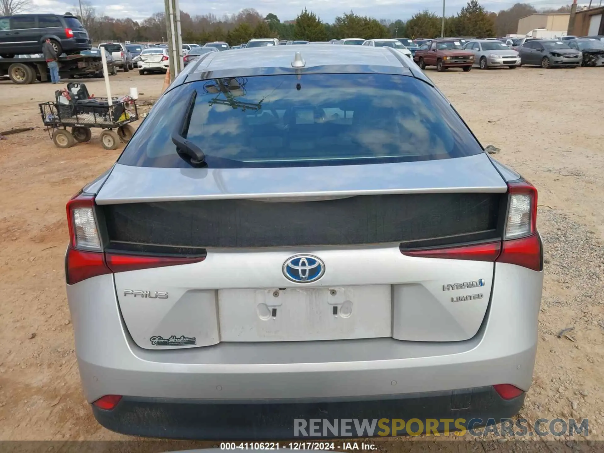 16 fotografías del automóvil dañado JTDKAMFU6N3186589 TOYOTA PRIUS 2022