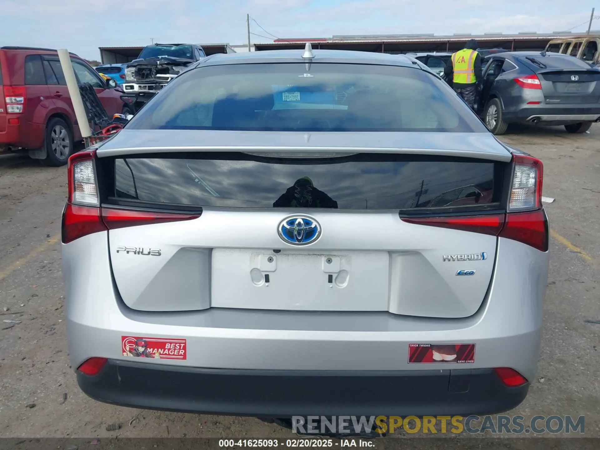 15 fotografías del automóvil dañado JTDKAMFU7N3175987 TOYOTA PRIUS 2022