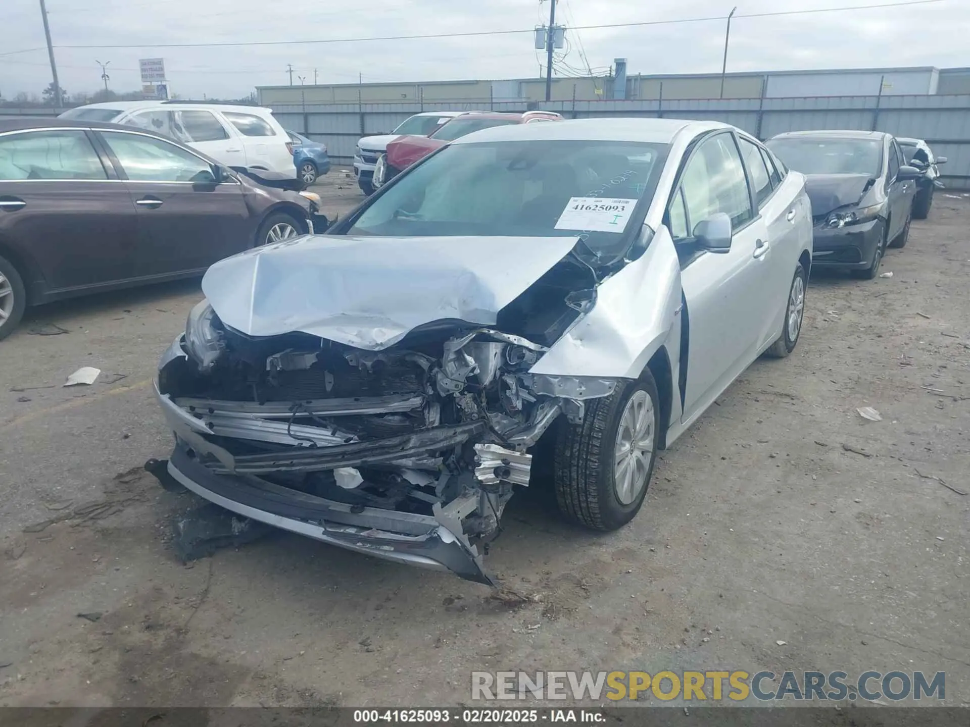 2 fotografías del automóvil dañado JTDKAMFU7N3175987 TOYOTA PRIUS 2022
