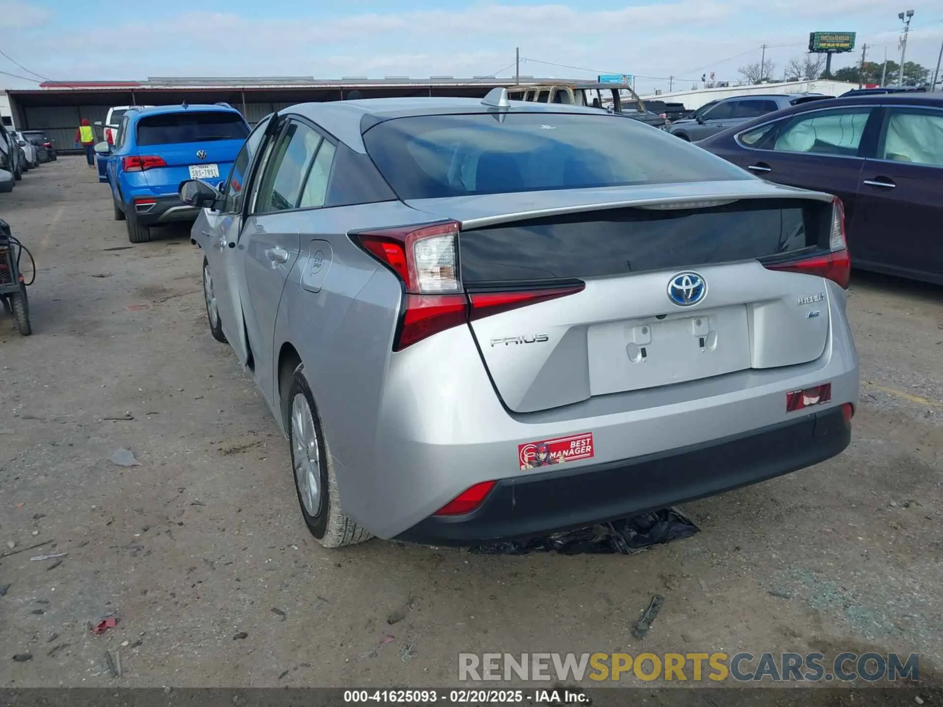 3 fotografías del automóvil dañado JTDKAMFU7N3175987 TOYOTA PRIUS 2022