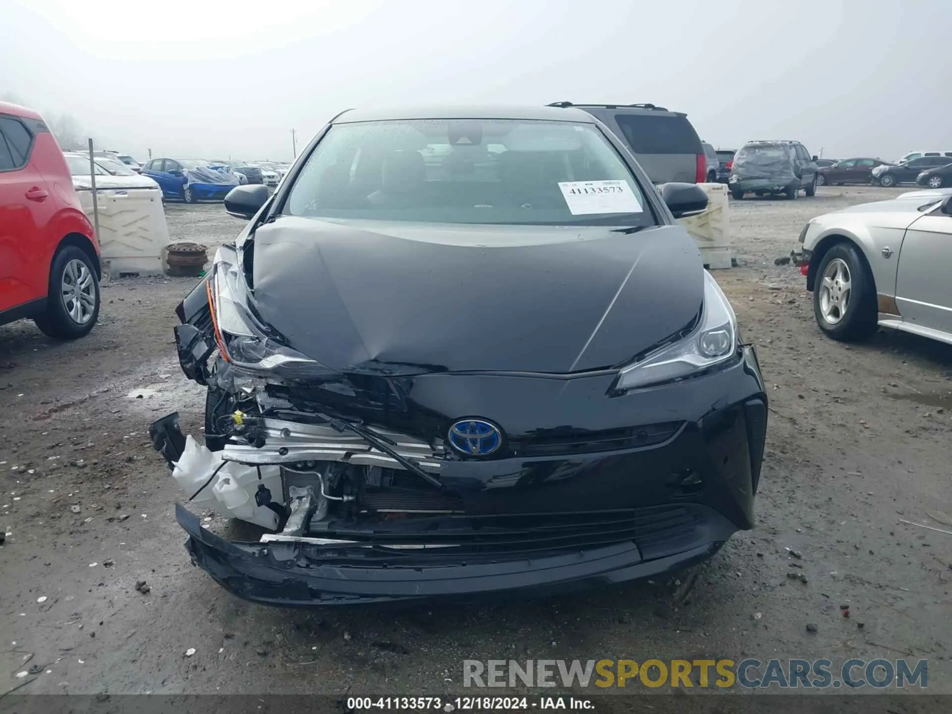 12 fotografías del automóvil dañado JTDKAMFU7N3181031 TOYOTA PRIUS 2022