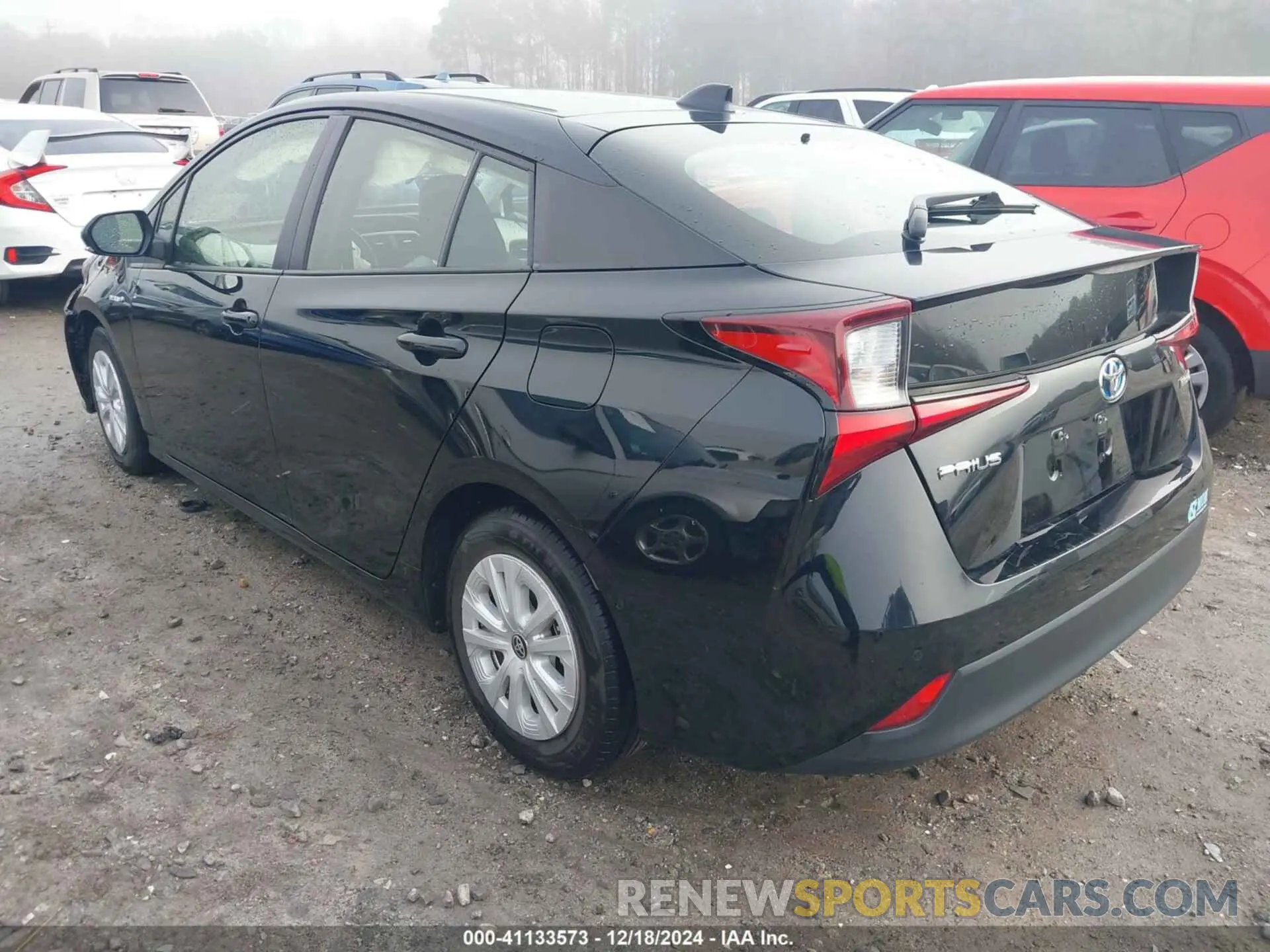 3 fotografías del automóvil dañado JTDKAMFU7N3181031 TOYOTA PRIUS 2022
