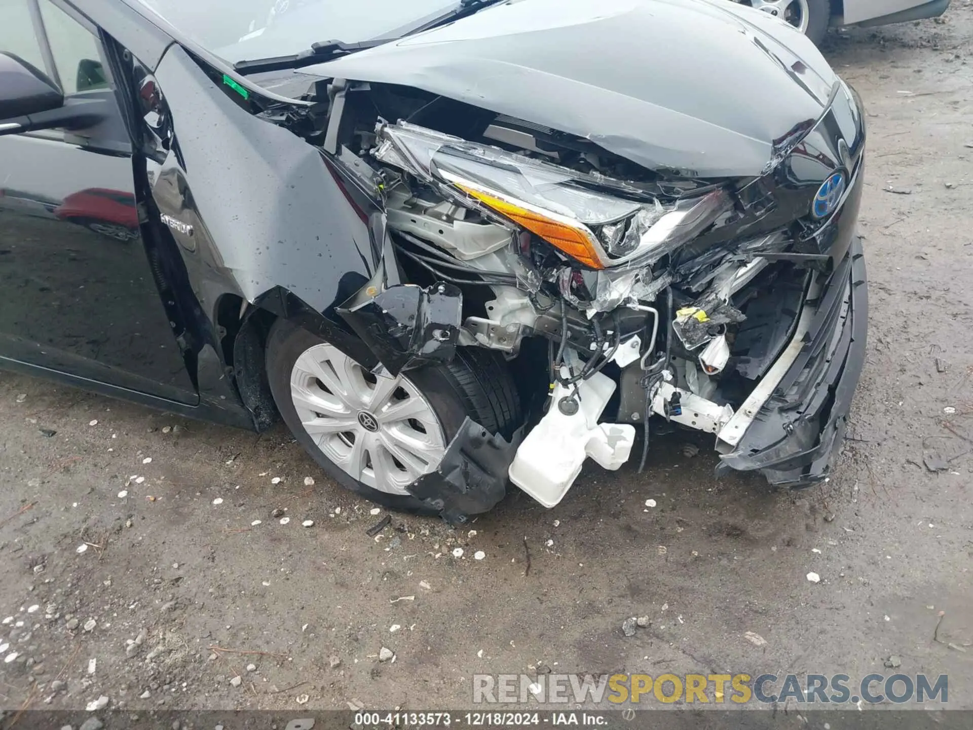 6 fotografías del automóvil dañado JTDKAMFU7N3181031 TOYOTA PRIUS 2022