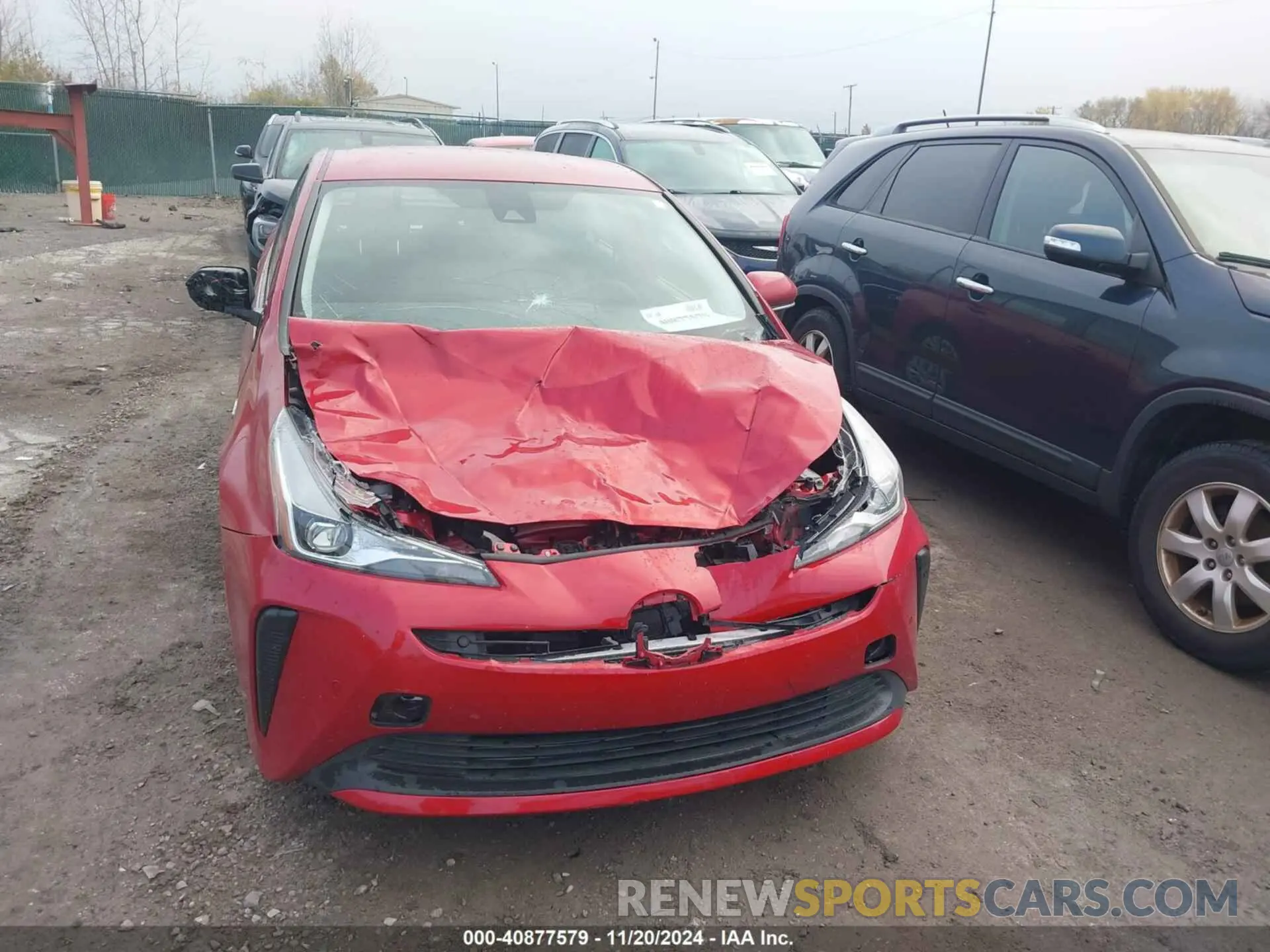 12 fotografías del automóvil dañado JTDKAMFU8N3163024 TOYOTA PRIUS 2022