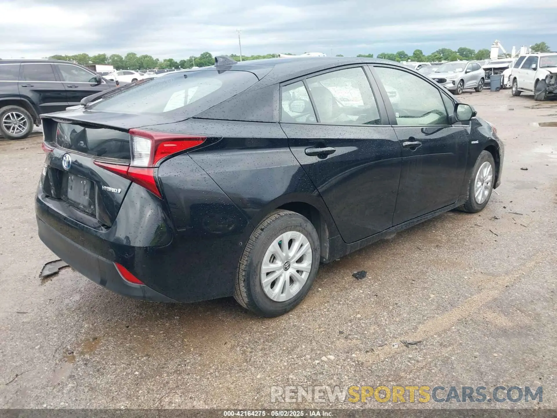 4 fotografías del automóvil dañado JTDKAMFU8N3168739 TOYOTA PRIUS 2022