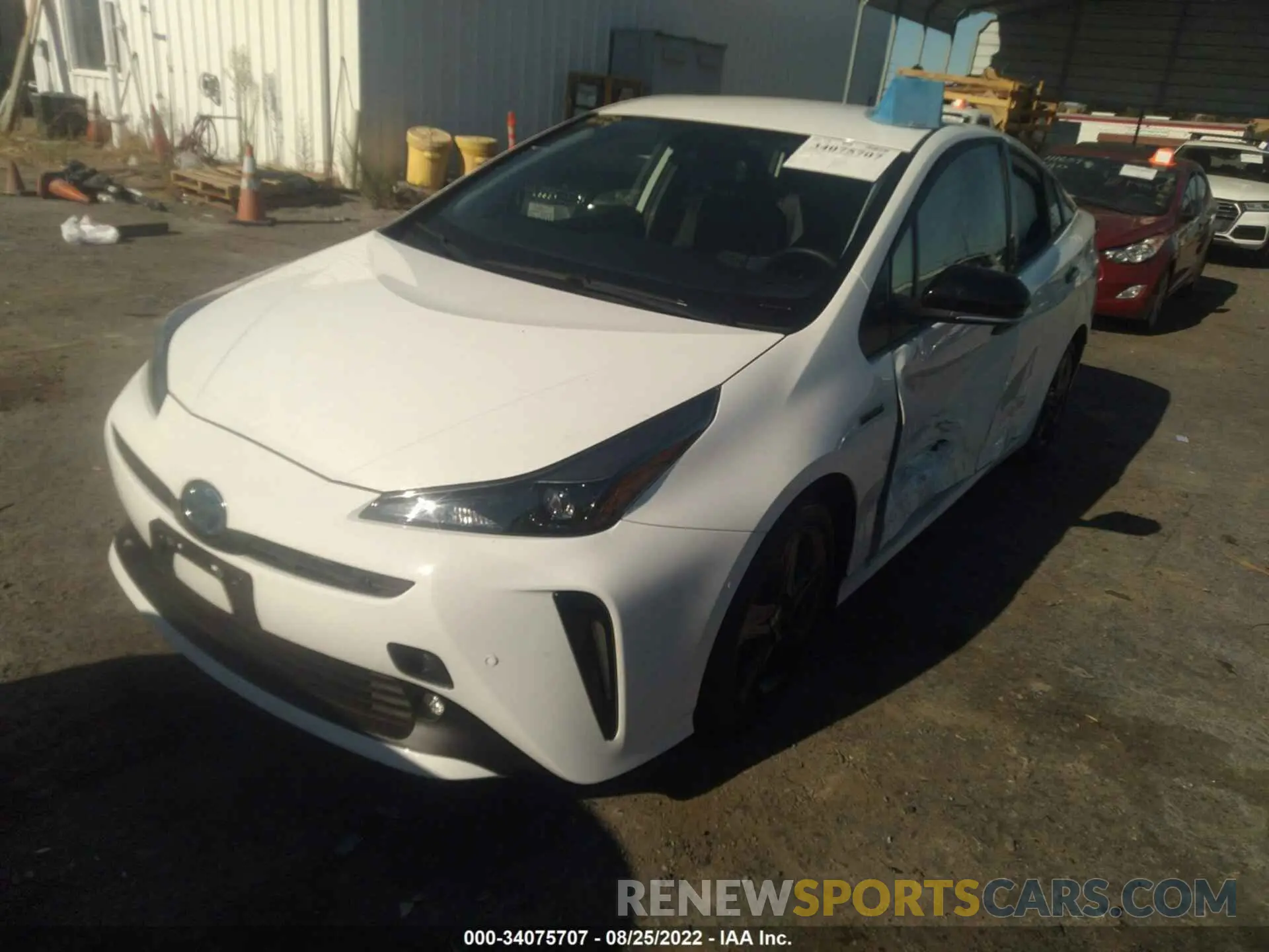 6 fotografías del automóvil dañado JTDKAMFU8N3175819 TOYOTA PRIUS 2022