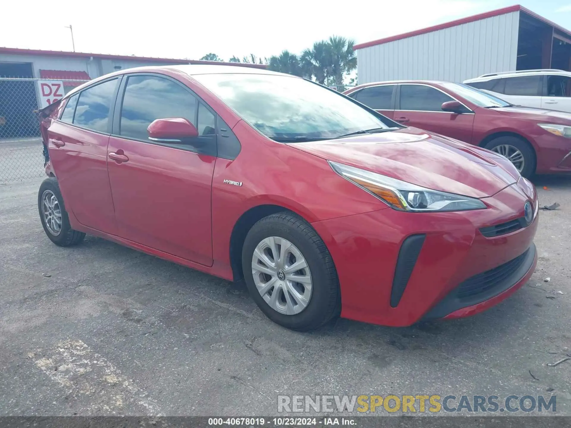1 fotografías del automóvil dañado JTDKAMFU8N3178347 TOYOTA PRIUS 2022