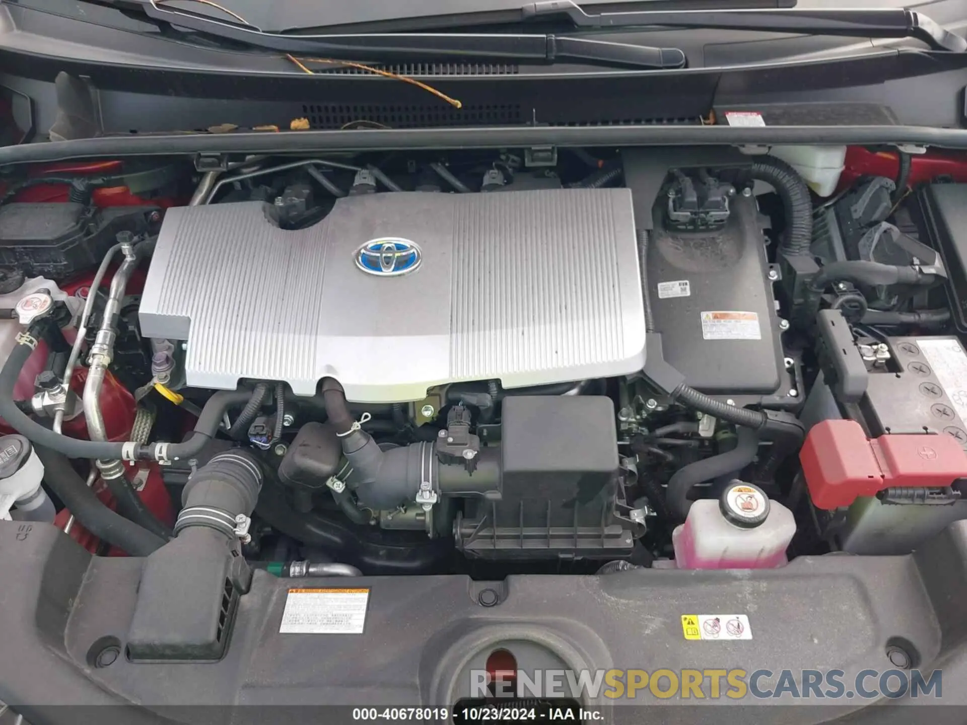 10 fotografías del automóvil dañado JTDKAMFU8N3178347 TOYOTA PRIUS 2022