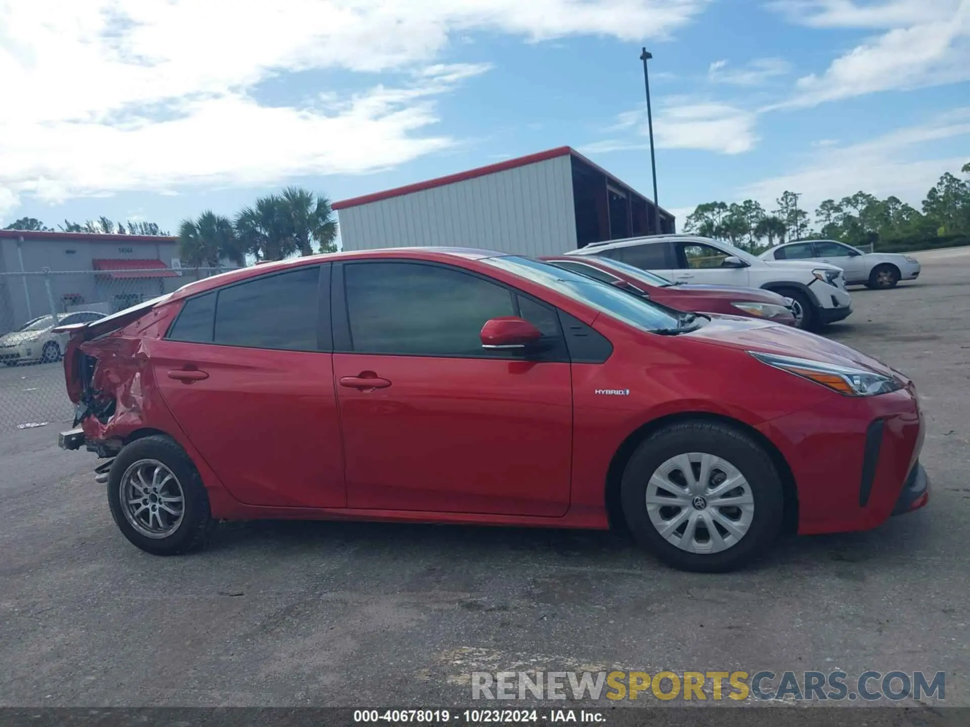 14 fotografías del automóvil dañado JTDKAMFU8N3178347 TOYOTA PRIUS 2022