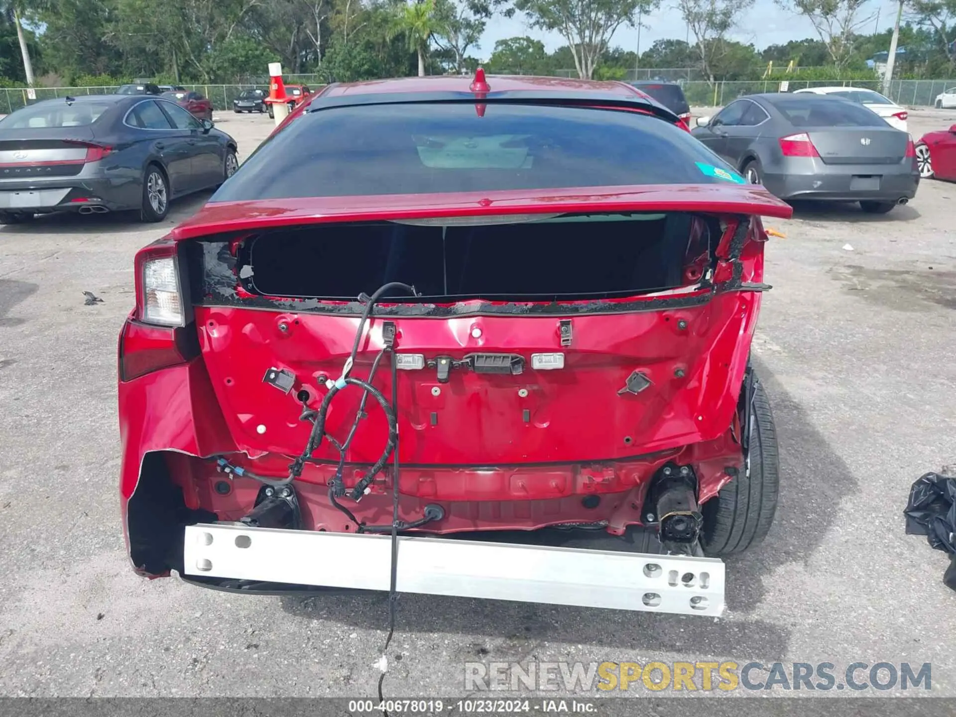 17 fotografías del automóvil dañado JTDKAMFU8N3178347 TOYOTA PRIUS 2022