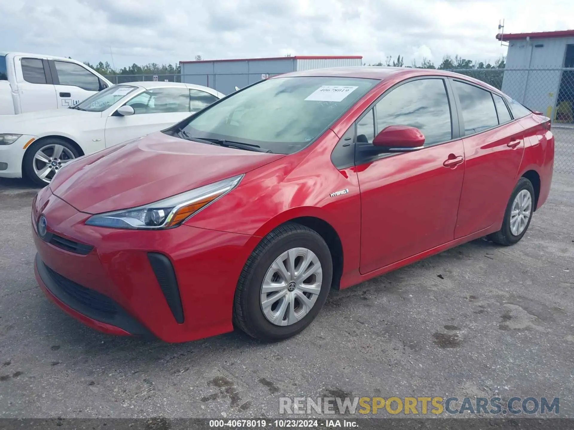 2 fotografías del automóvil dañado JTDKAMFU8N3178347 TOYOTA PRIUS 2022