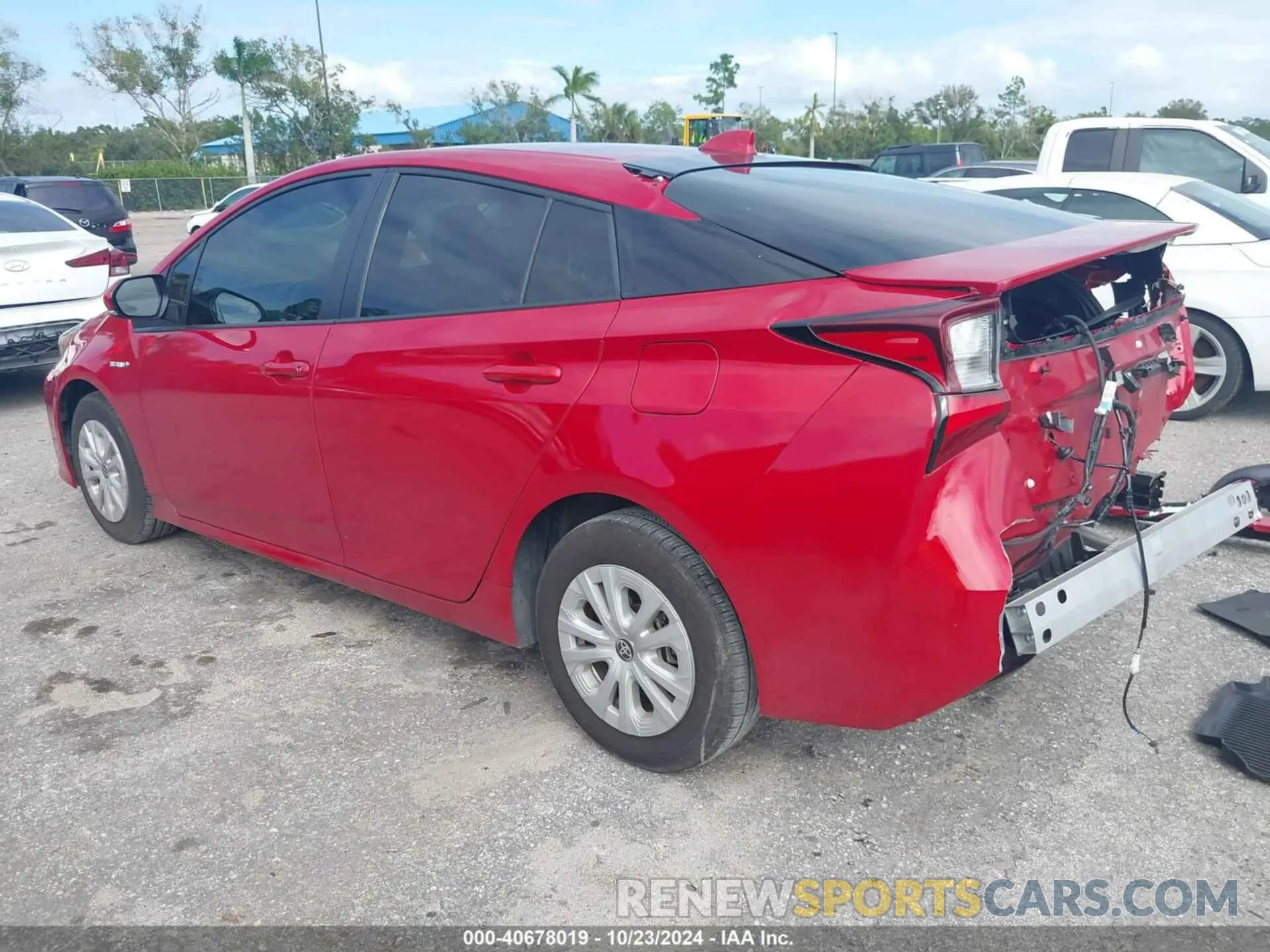 3 fotografías del automóvil dañado JTDKAMFU8N3178347 TOYOTA PRIUS 2022