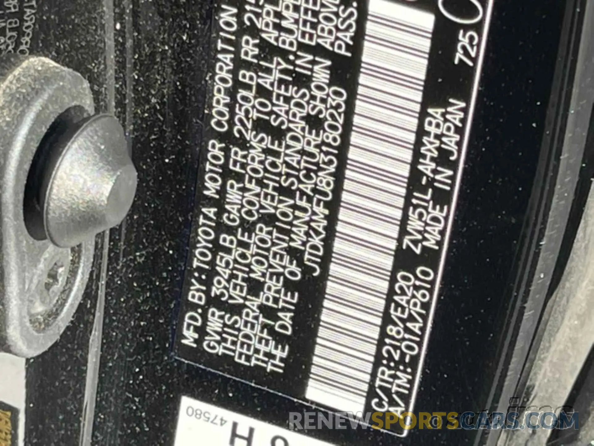 8 fotografías del automóvil dañado JTDKAMFU8N3180230 TOYOTA PRIUS 2022