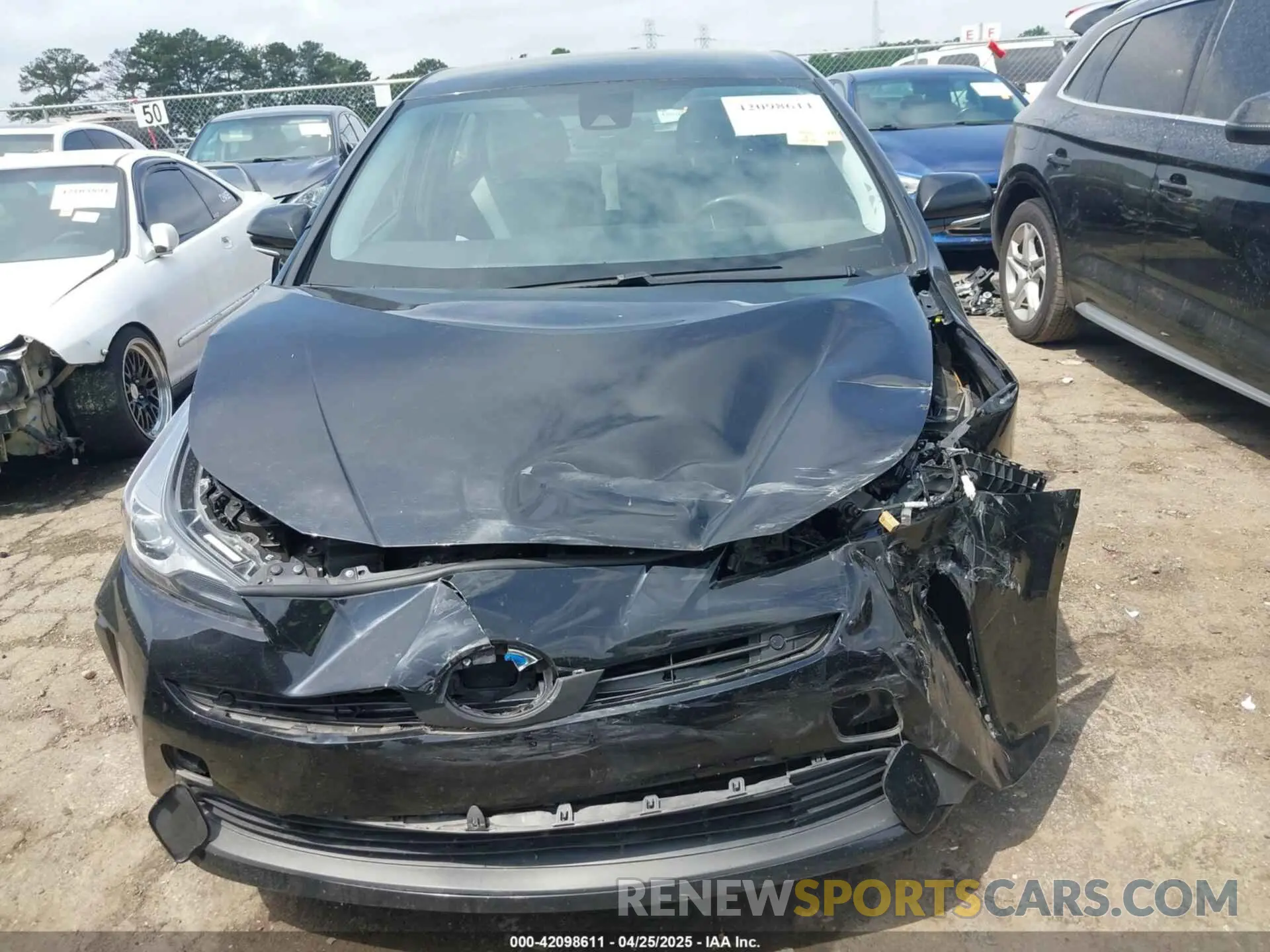 12 fotografías del automóvil dañado JTDKAMFU8N3181135 TOYOTA PRIUS 2022