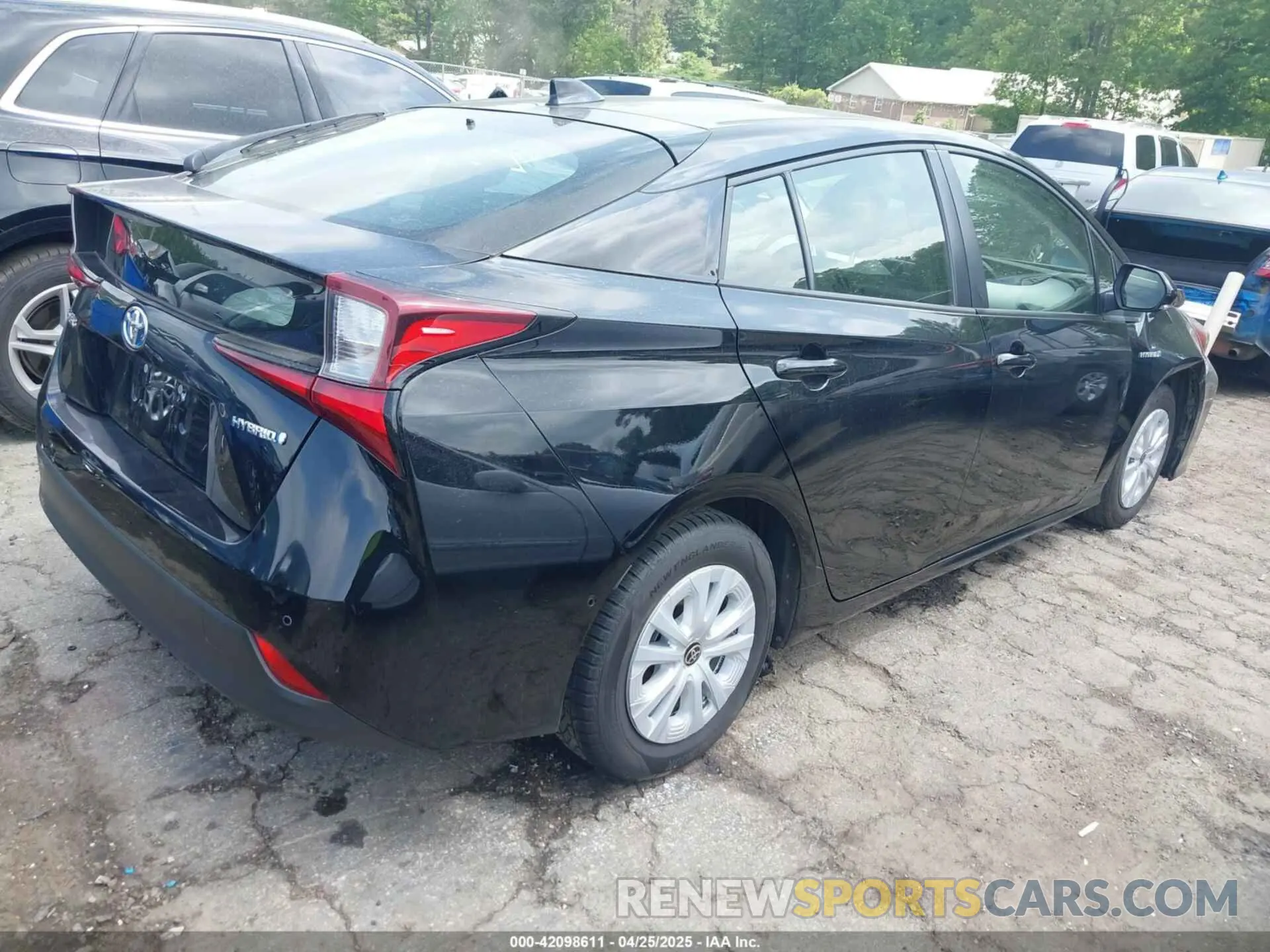 4 fotografías del automóvil dañado JTDKAMFU8N3181135 TOYOTA PRIUS 2022