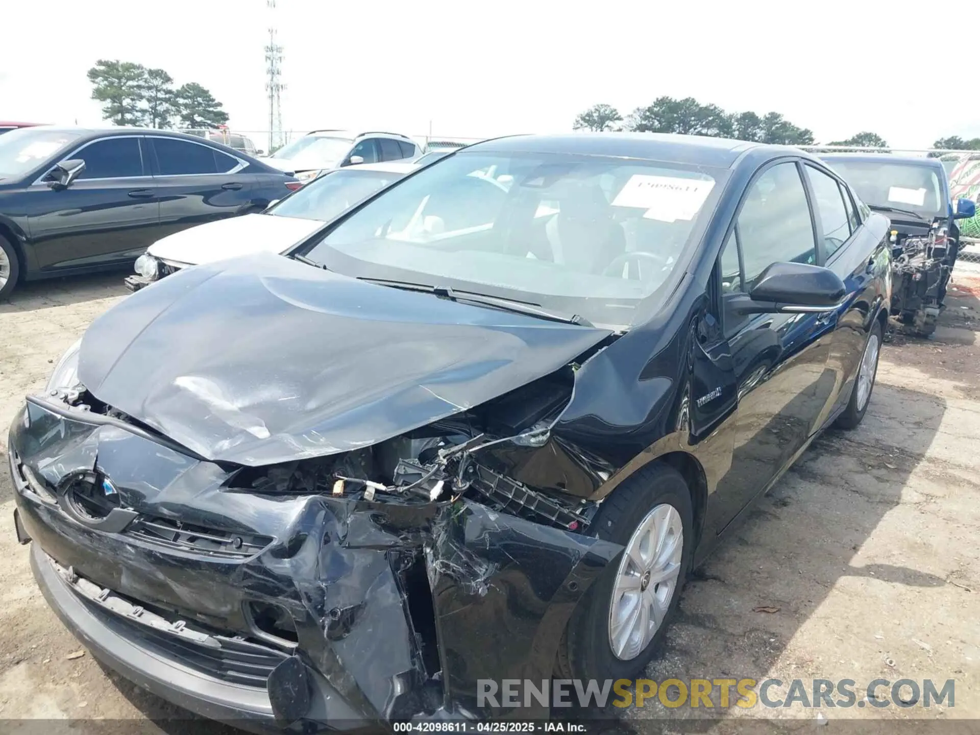 6 fotografías del automóvil dañado JTDKAMFU8N3181135 TOYOTA PRIUS 2022