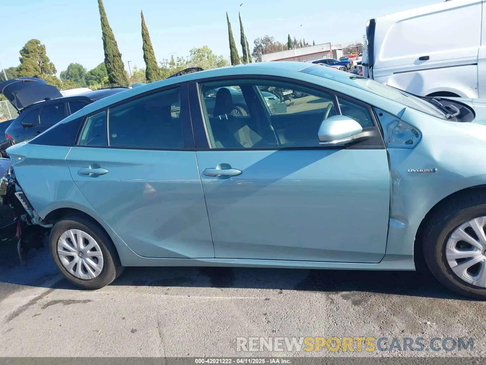 14 fotografías del automóvil dañado JTDKAMFU8N3188831 TOYOTA PRIUS 2022