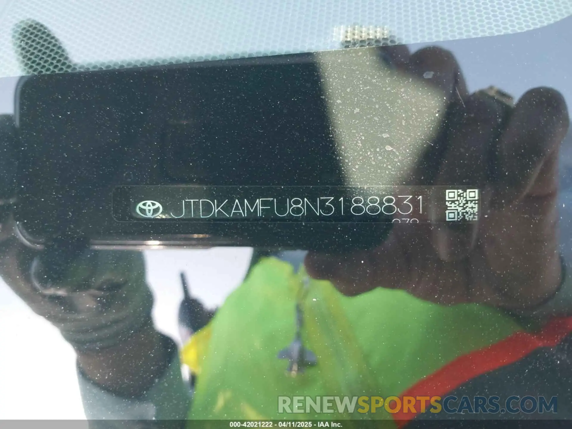 9 fotografías del automóvil dañado JTDKAMFU8N3188831 TOYOTA PRIUS 2022