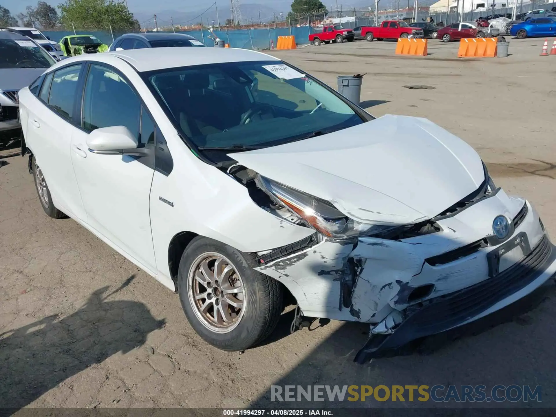 1 fotografías del automóvil dañado JTDKAMFU9N3154977 TOYOTA PRIUS 2022
