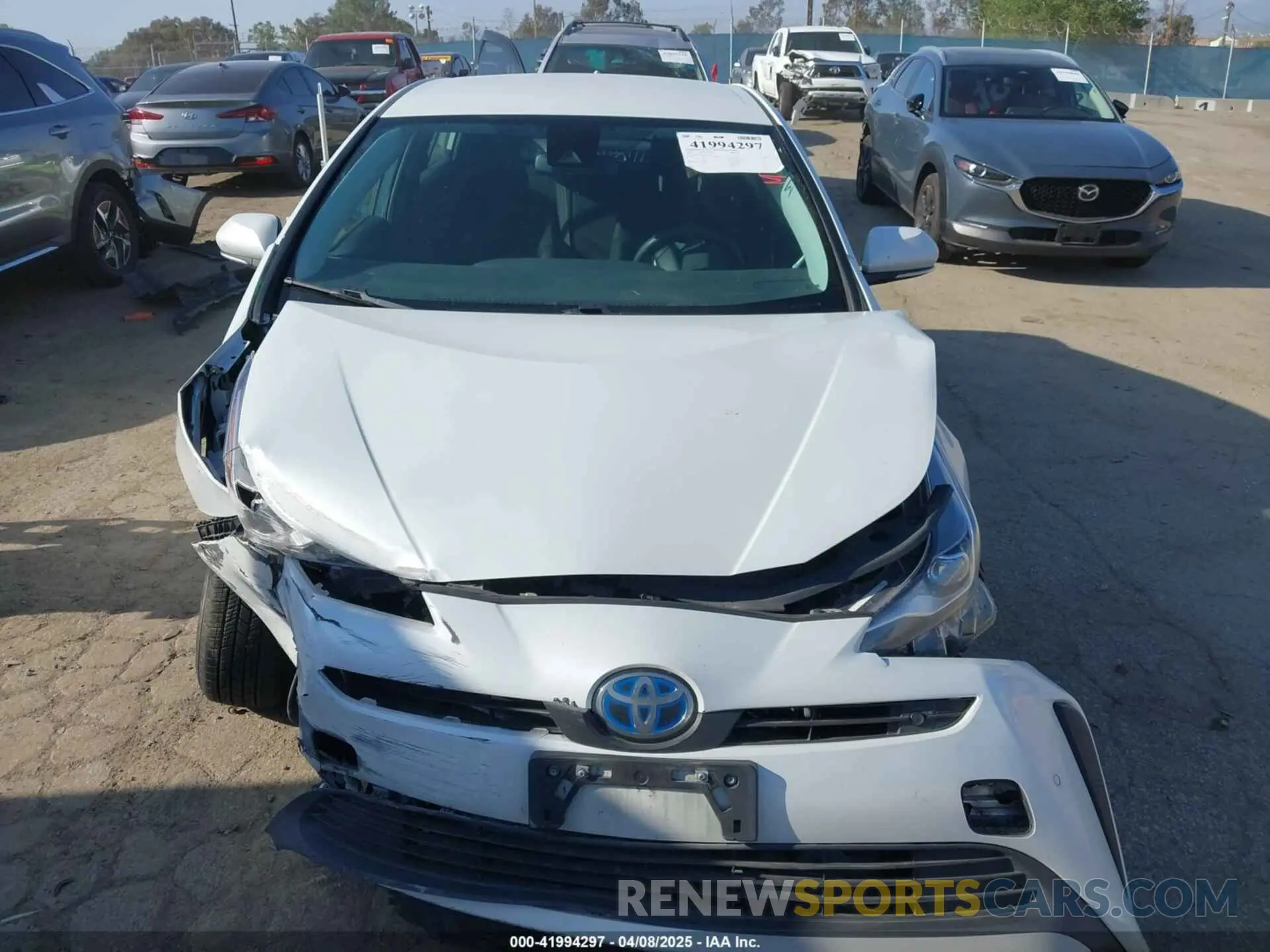 12 fotografías del automóvil dañado JTDKAMFU9N3154977 TOYOTA PRIUS 2022
