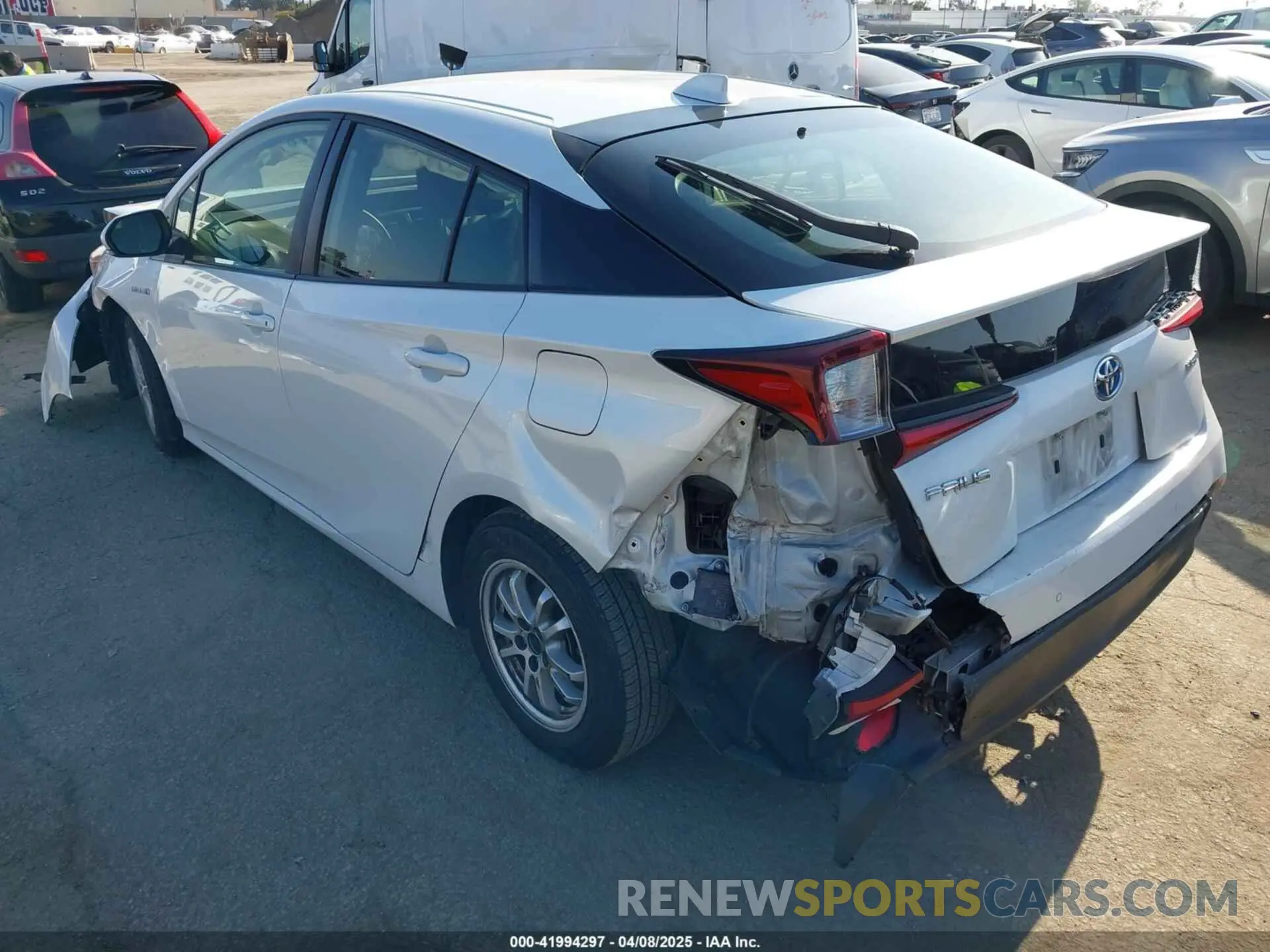 3 fotografías del automóvil dañado JTDKAMFU9N3154977 TOYOTA PRIUS 2022