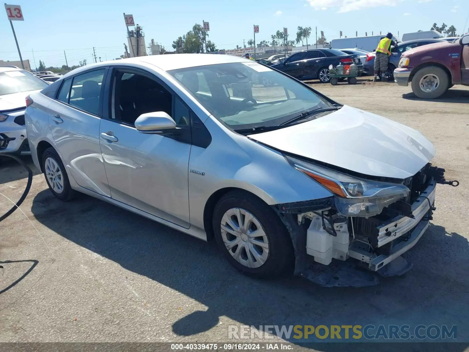 1 fotografías del automóvil dañado JTDKAMFU9N3159144 TOYOTA PRIUS 2022