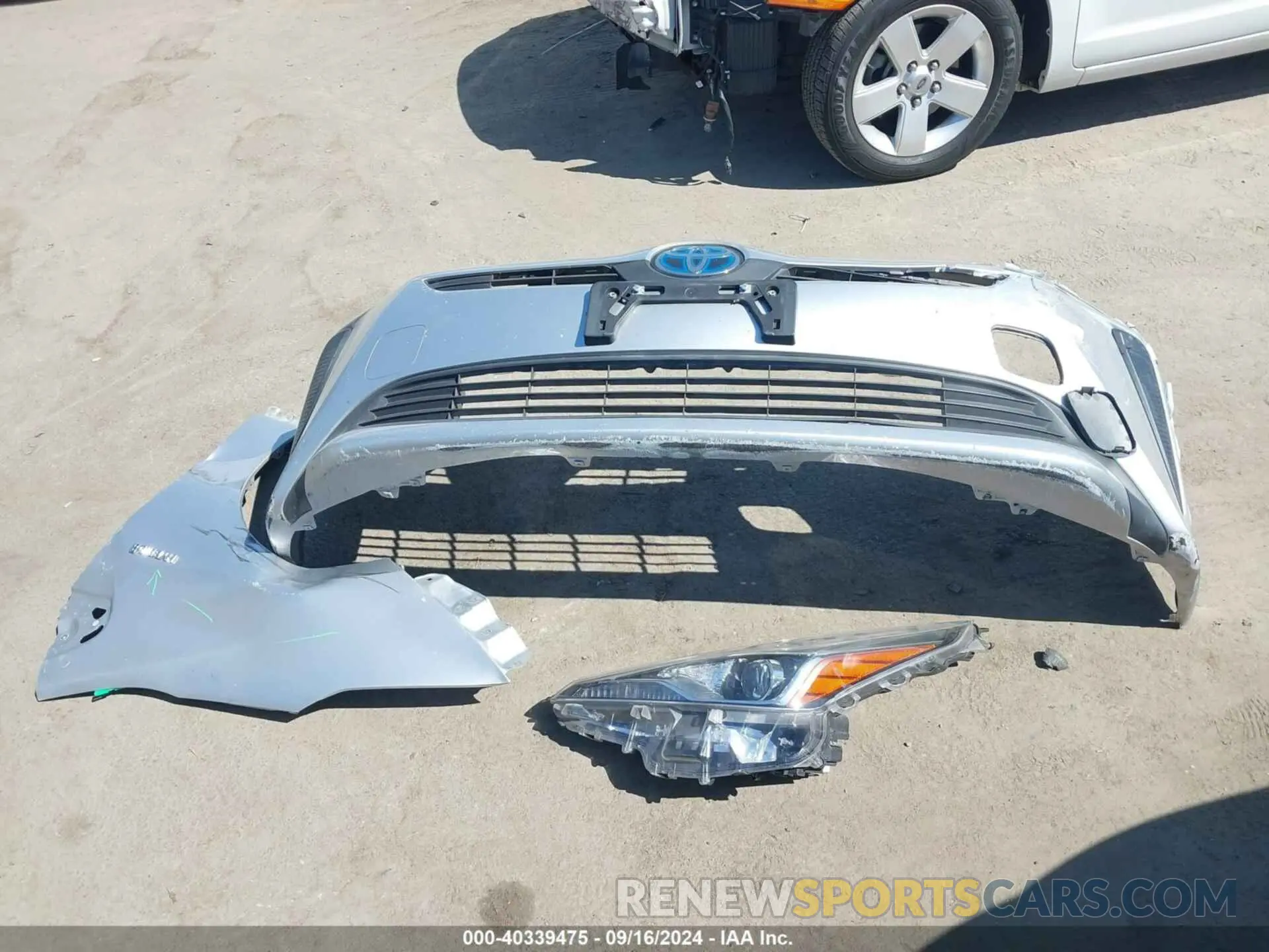12 fotografías del automóvil dañado JTDKAMFU9N3159144 TOYOTA PRIUS 2022