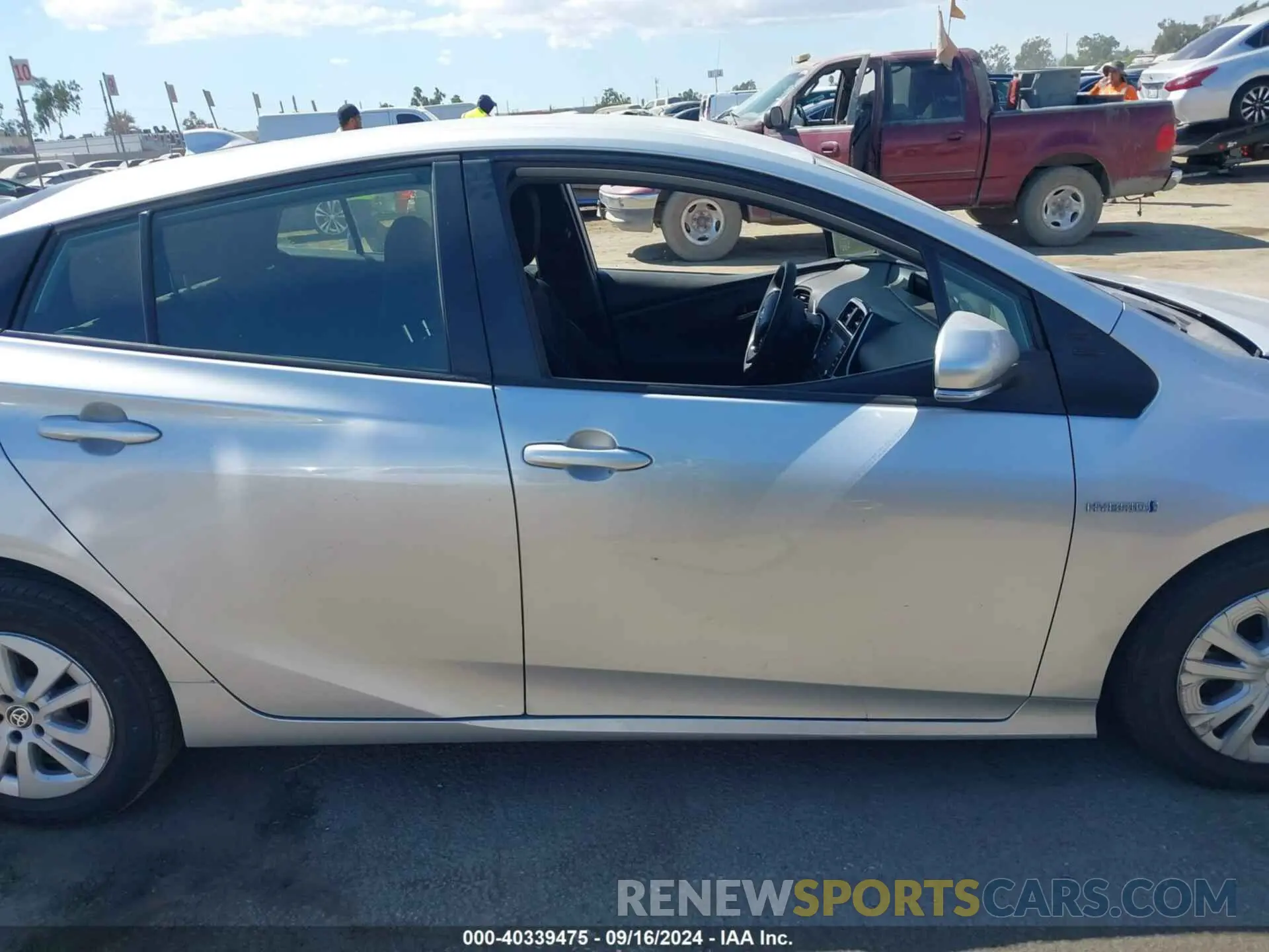 14 fotografías del automóvil dañado JTDKAMFU9N3159144 TOYOTA PRIUS 2022