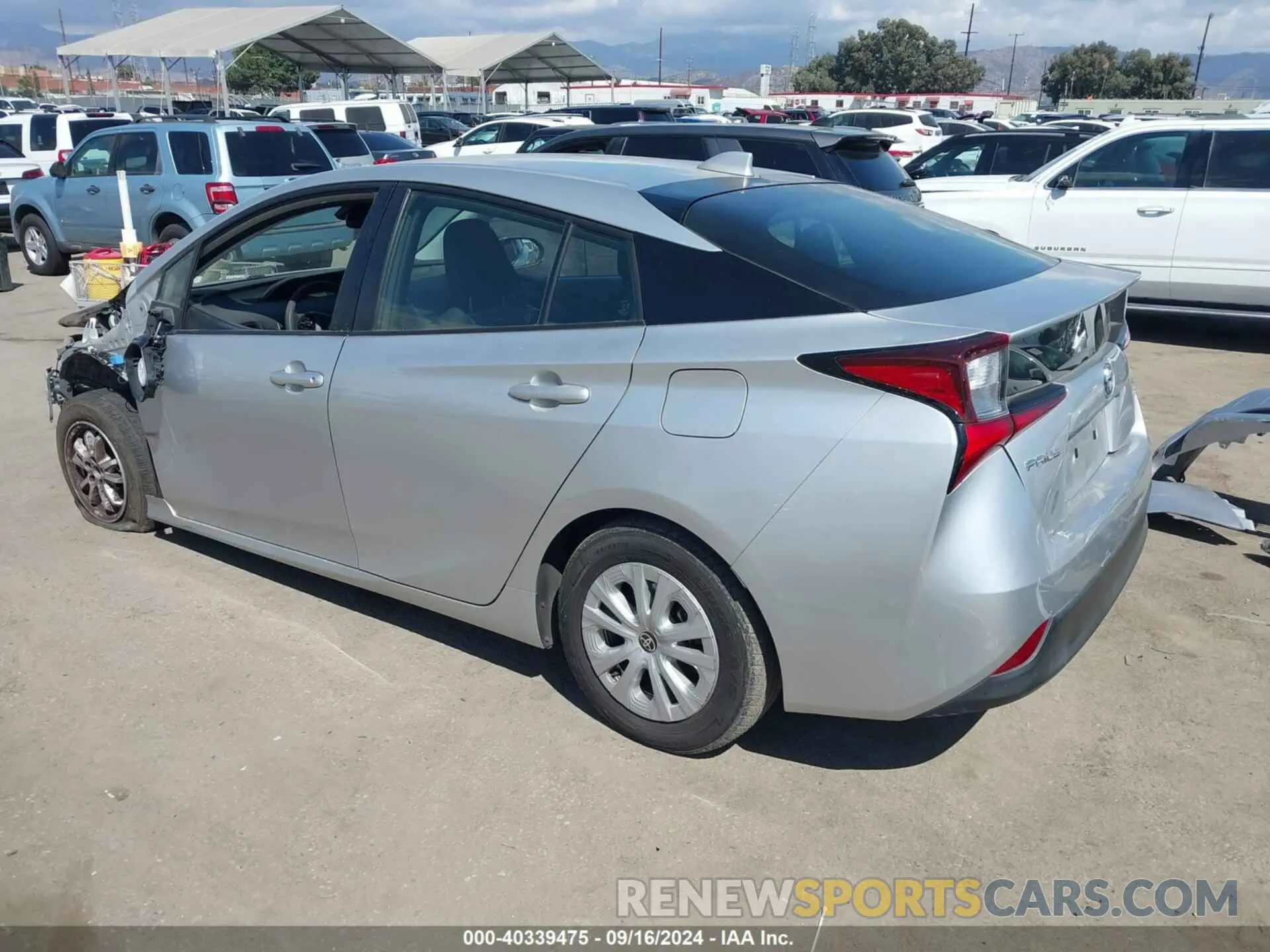 3 fotografías del automóvil dañado JTDKAMFU9N3159144 TOYOTA PRIUS 2022