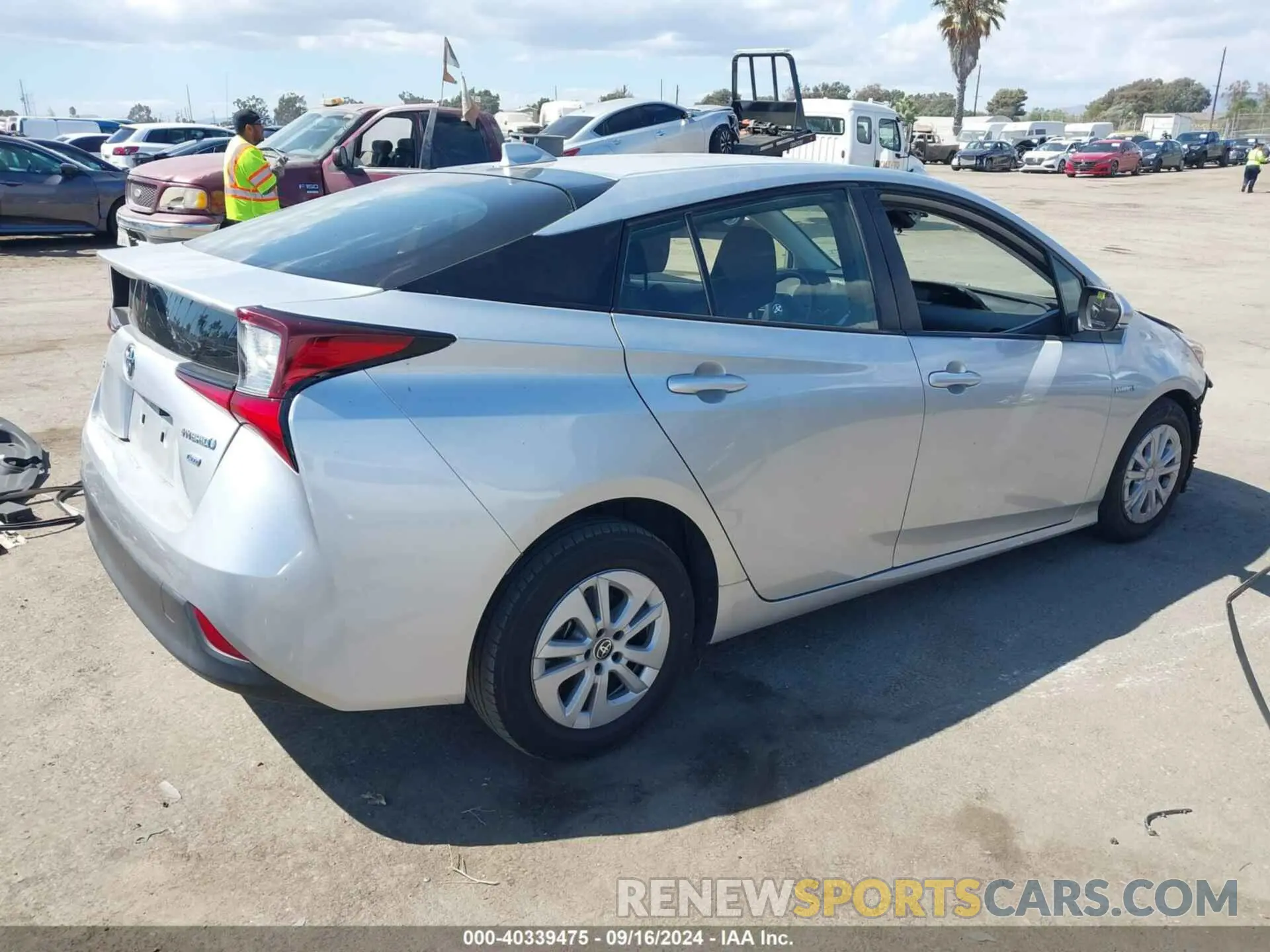 4 fotografías del automóvil dañado JTDKAMFU9N3159144 TOYOTA PRIUS 2022