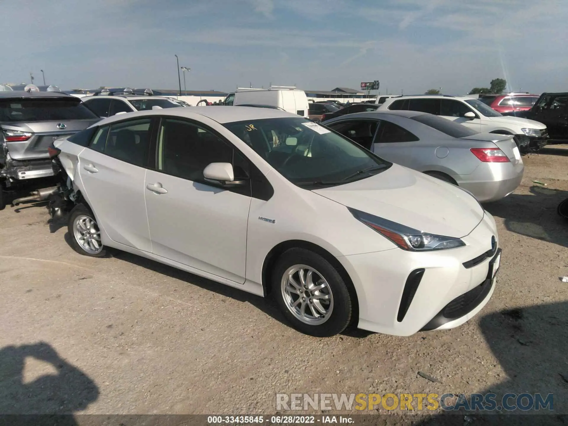 1 fotografías del automóvil dañado JTDKAMFU9N3173870 TOYOTA PRIUS 2022
