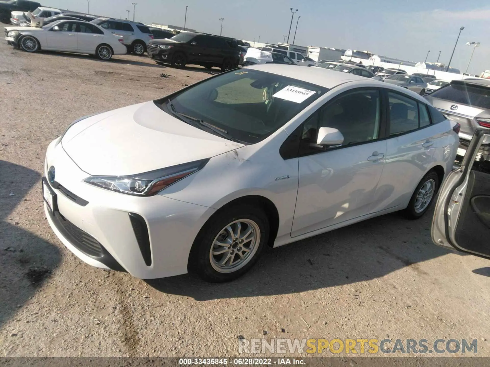 2 fotografías del automóvil dañado JTDKAMFU9N3173870 TOYOTA PRIUS 2022