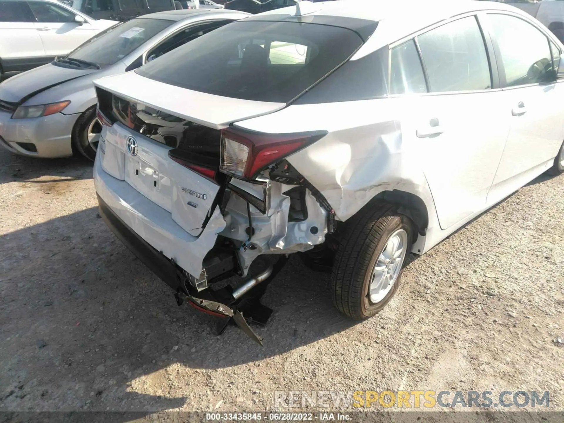 6 fotografías del automóvil dañado JTDKAMFU9N3173870 TOYOTA PRIUS 2022