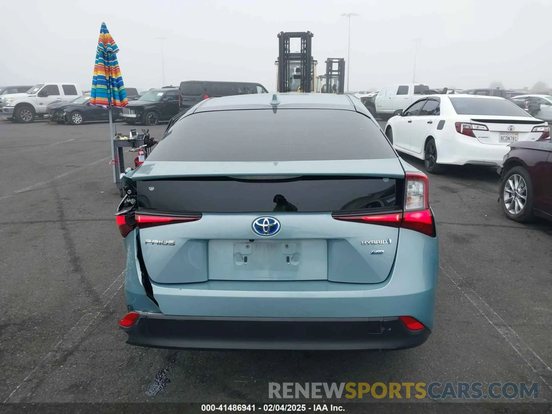 16 fotografías del automóvil dañado JTDKAMFU9N3186859 TOYOTA PRIUS 2022