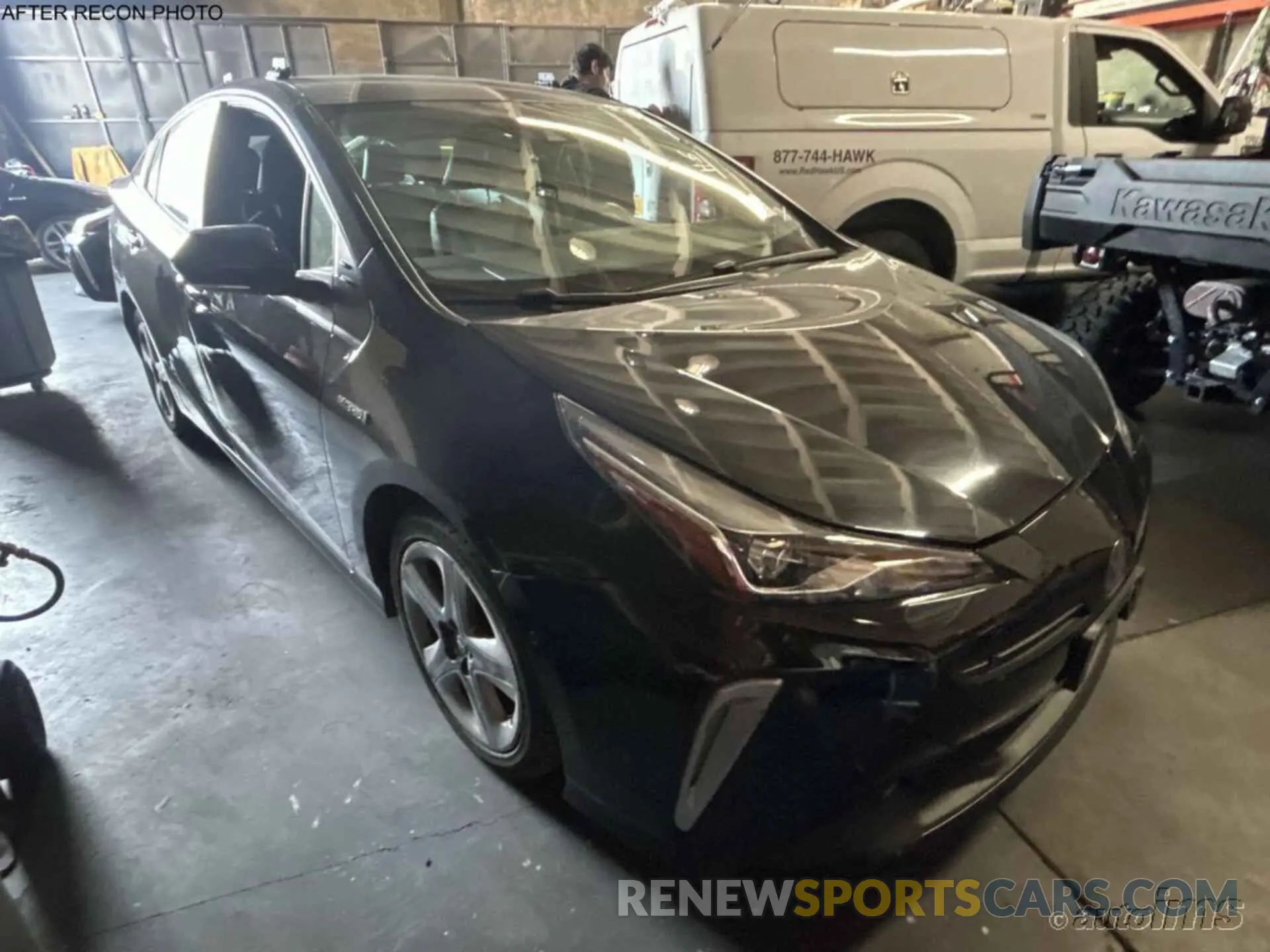 5 fotografías del automóvil dañado JTDKAMFUXN3159881 TOYOTA PRIUS 2022