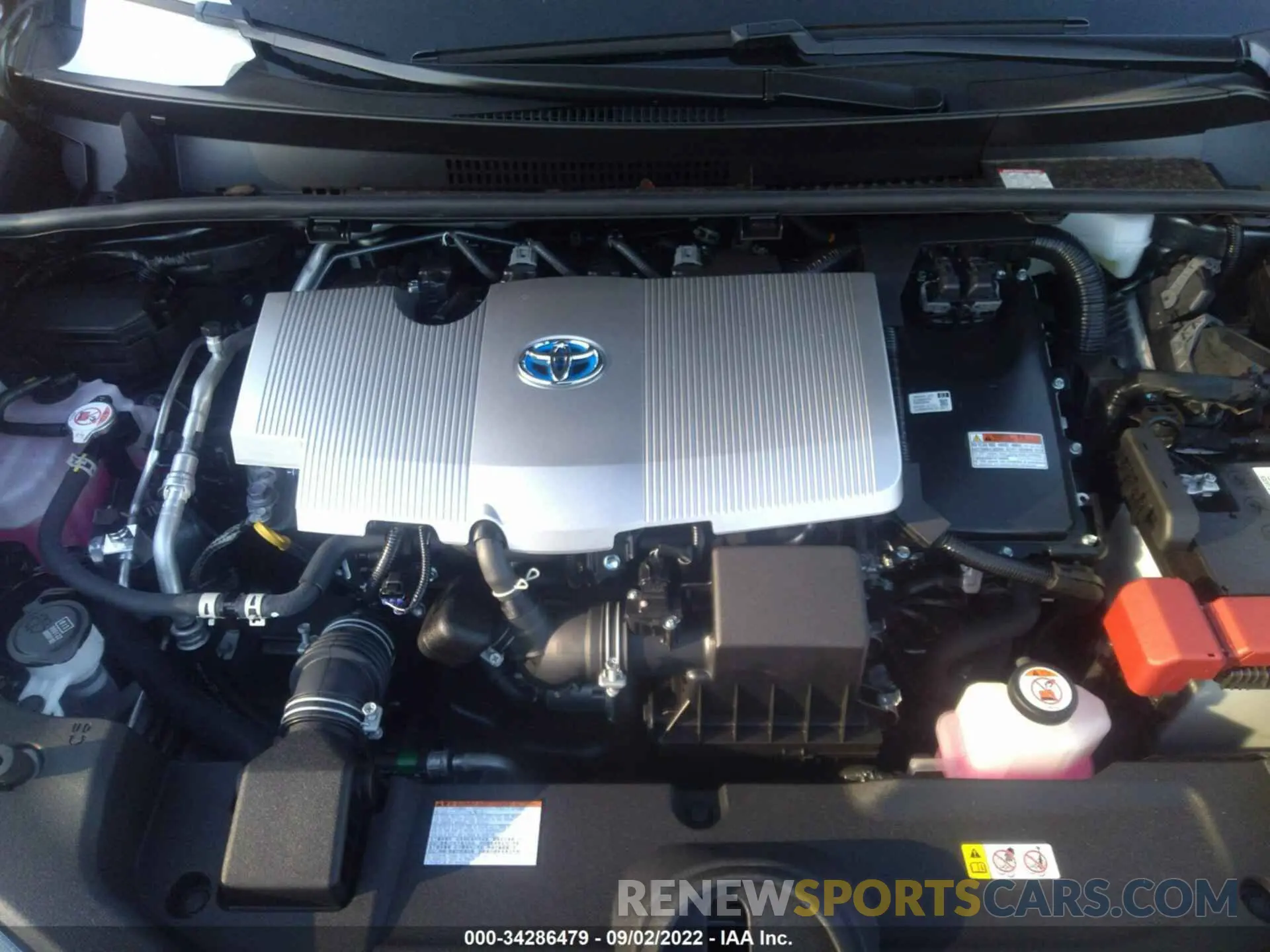 10 fotografías del automóvil dañado JTDL9MFU2N3038954 TOYOTA PRIUS 2022