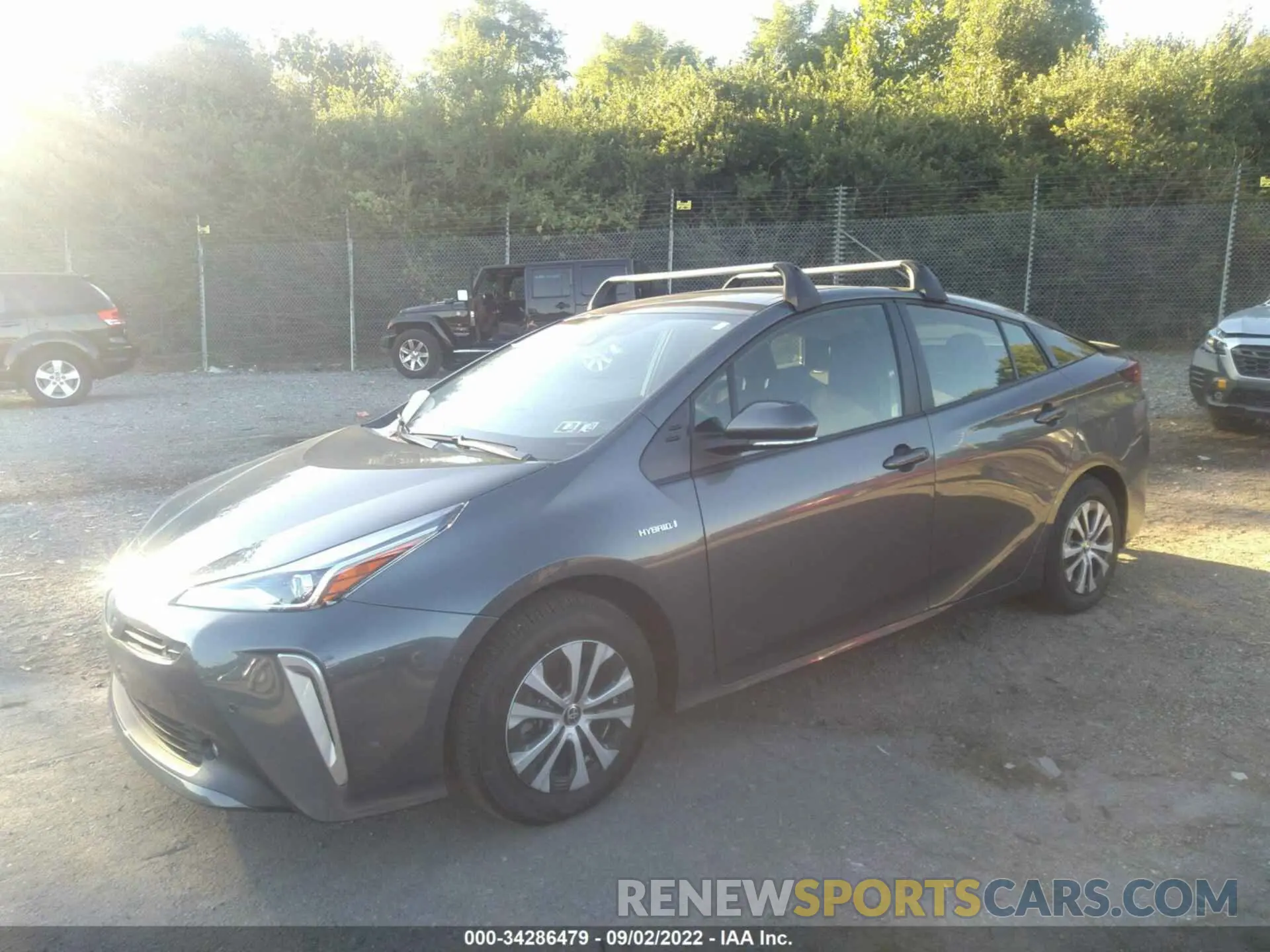 2 fotografías del automóvil dañado JTDL9MFU2N3038954 TOYOTA PRIUS 2022