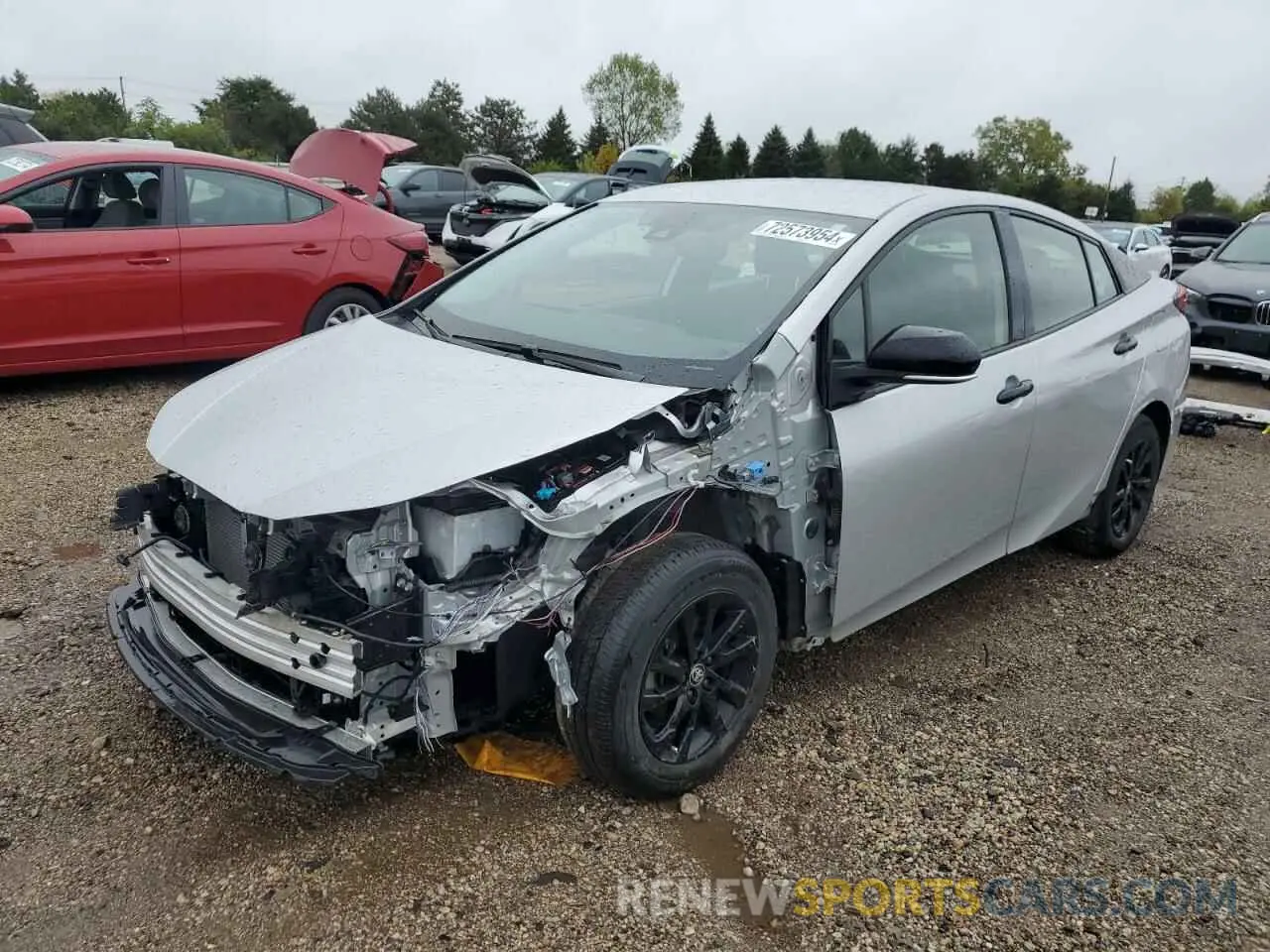 1 fotografías del automóvil dañado JTDL9MFU4N3033898 TOYOTA PRIUS 2022