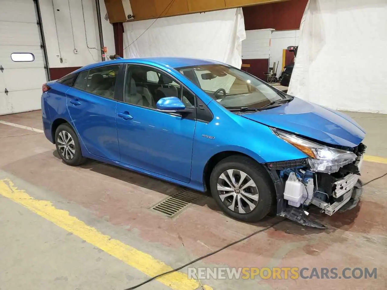 4 fotografías del automóvil dañado JTDL9MFU4N3041645 TOYOTA PRIUS 2022