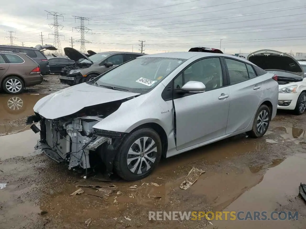 1 fotografías del automóvil dañado JTDL9MFU5N3032341 TOYOTA PRIUS 2022