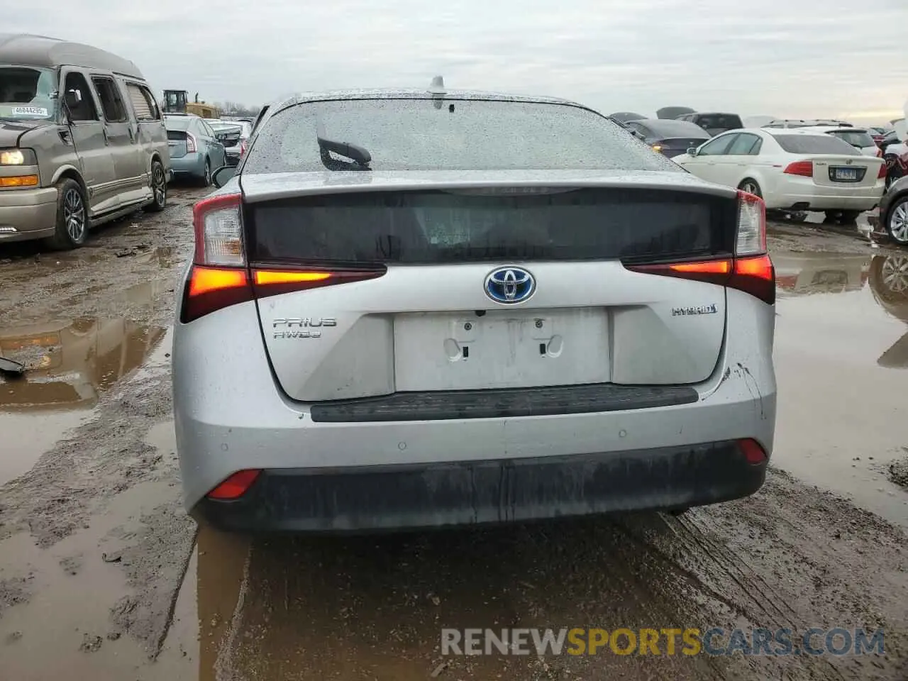 6 fotografías del automóvil dañado JTDL9MFU5N3032341 TOYOTA PRIUS 2022
