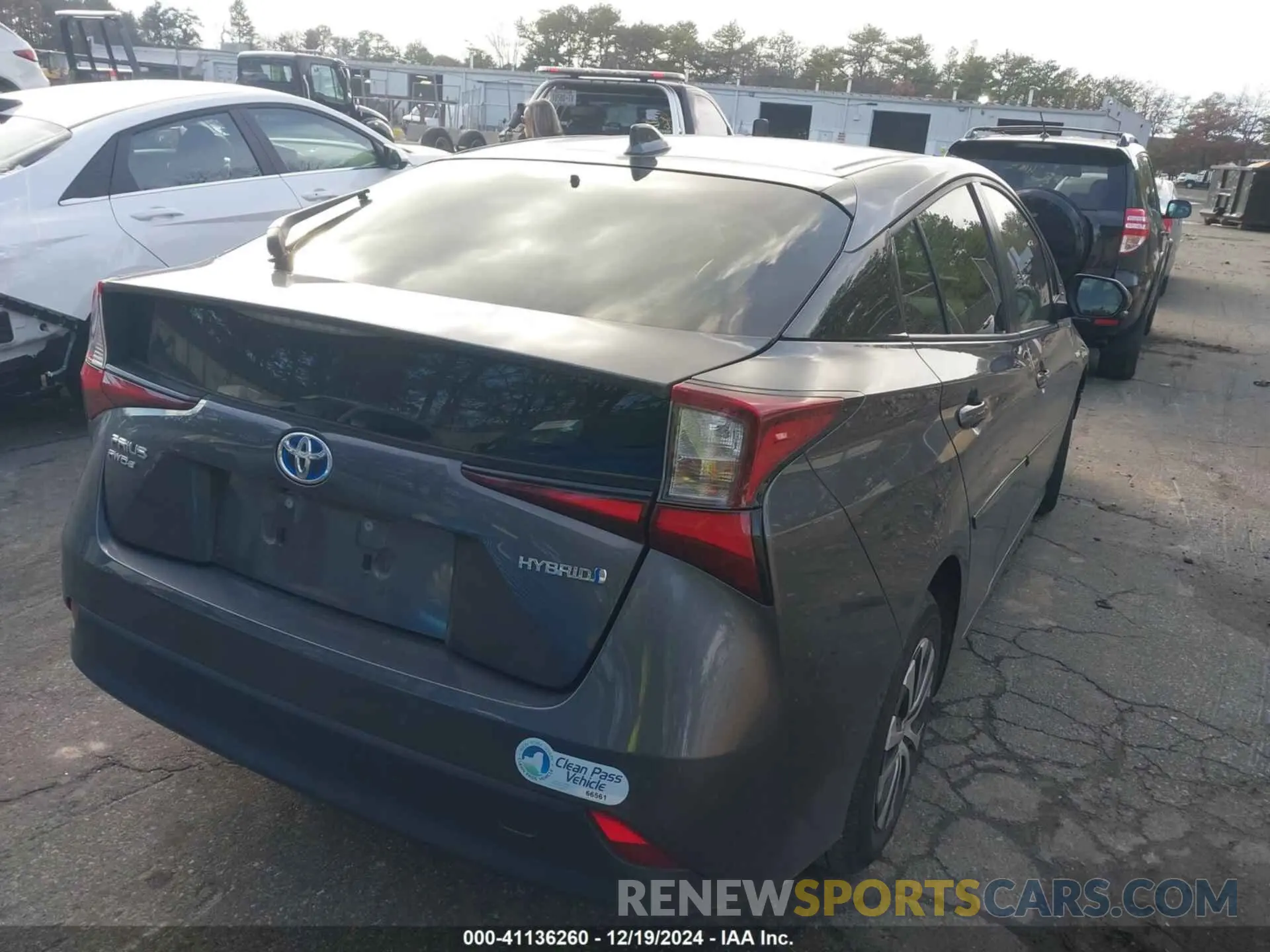 4 fotografías del automóvil dañado JTDL9MFU5N3032968 TOYOTA PRIUS 2022