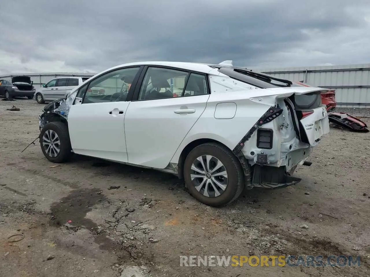 2 fotografías del automóvil dañado JTDL9MFU6N3035541 TOYOTA PRIUS 2022