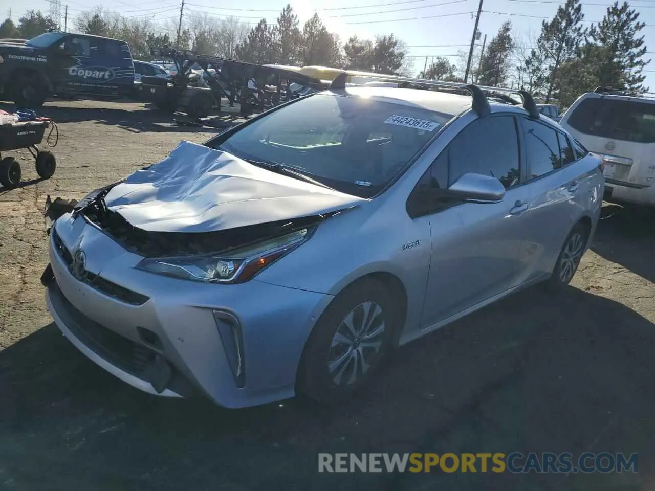 1 fotografías del automóvil dañado JTDL9MFU6N3037483 TOYOTA PRIUS 2022