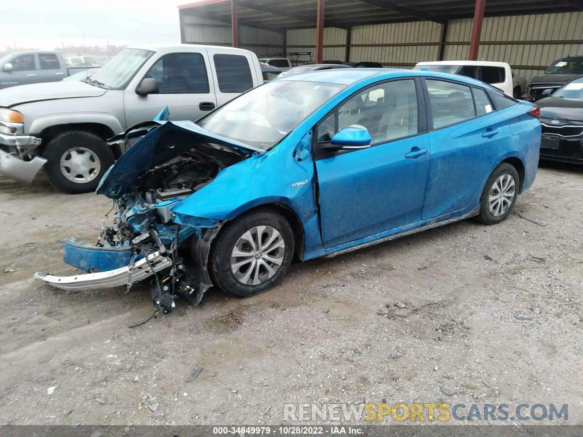 2 fotografías del automóvil dañado JTDL9MFU7N3036049 TOYOTA PRIUS 2022